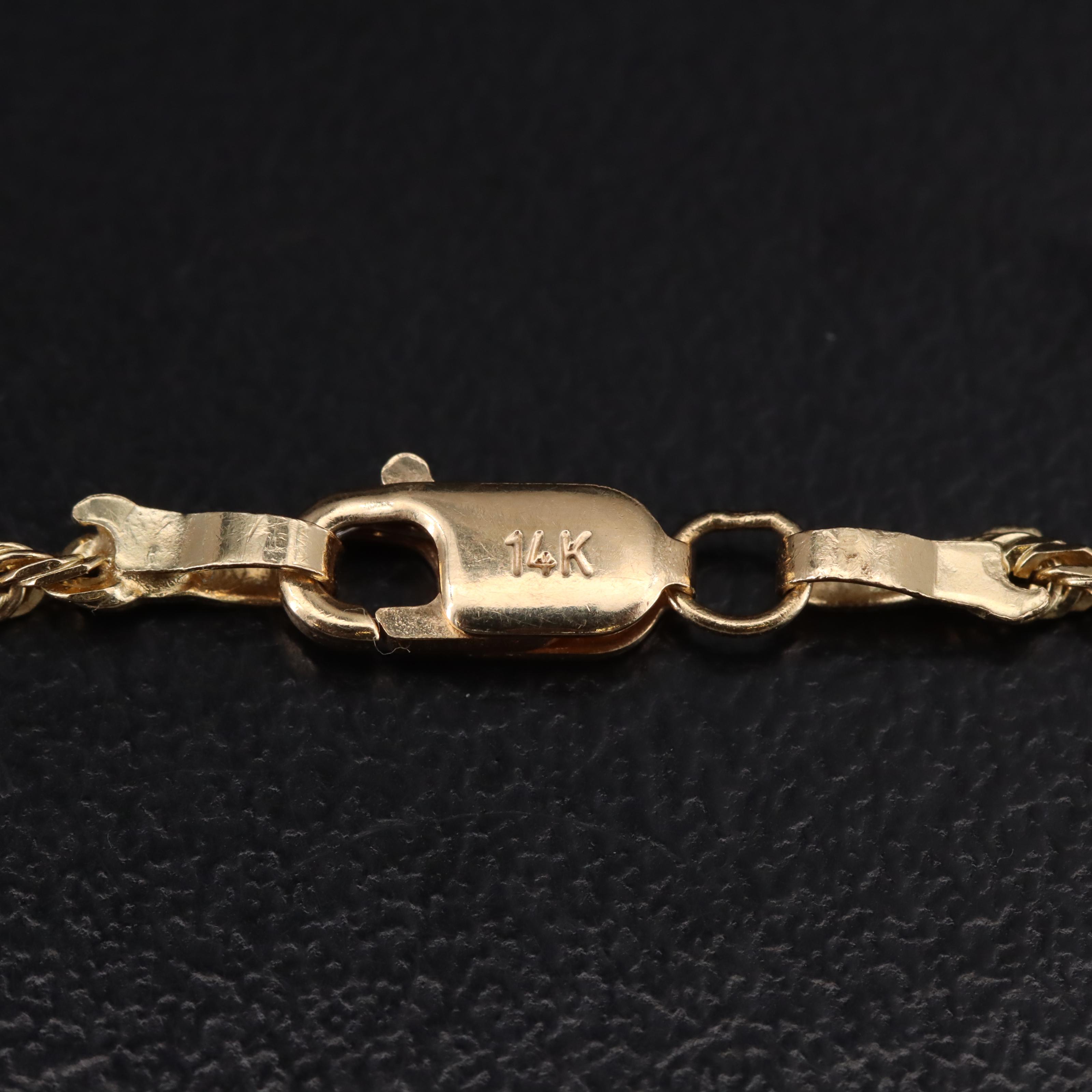 14K 0.54 CTW Diamond Slide Pendant Necklace