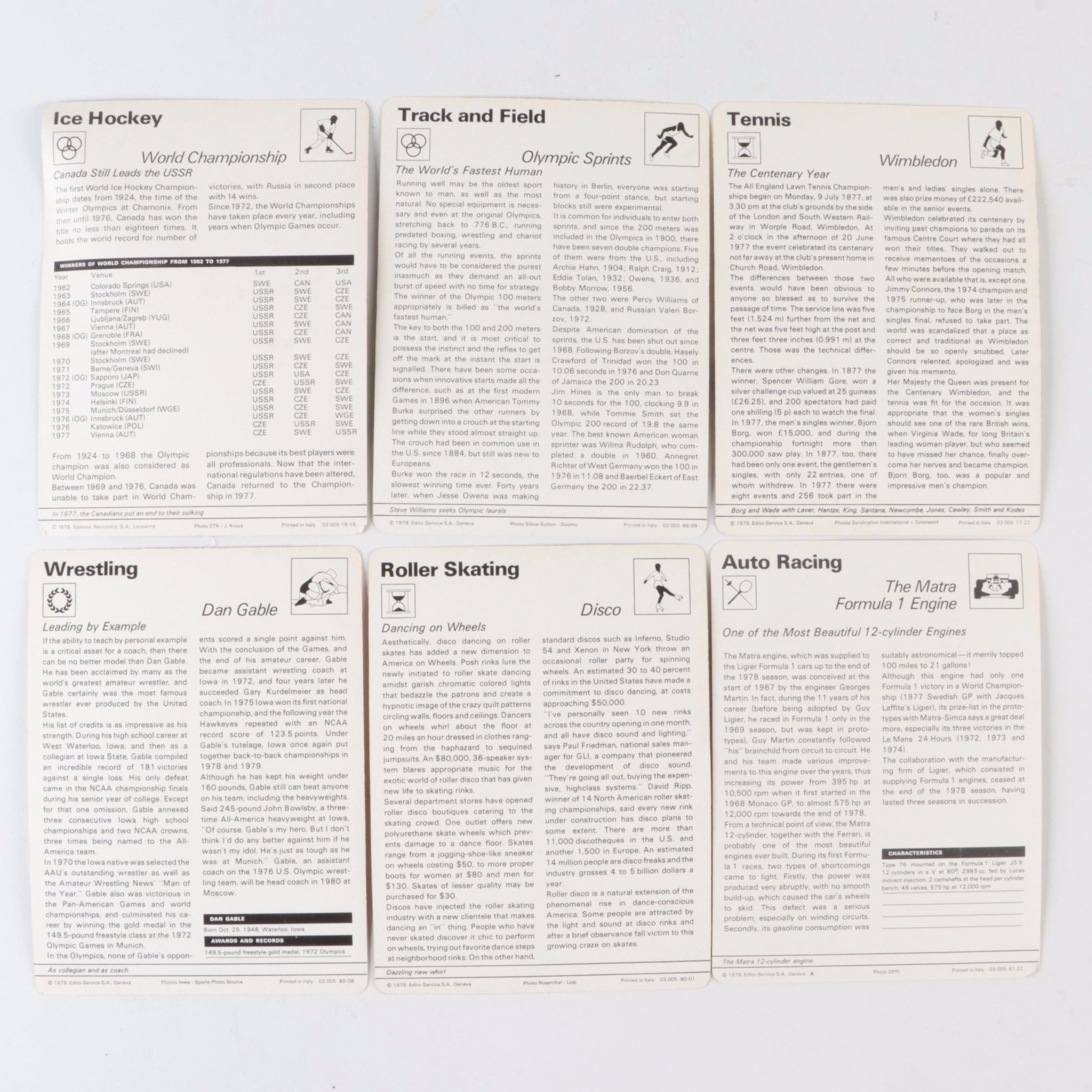 Sportscaster Multi-Sport Trading Cards with Bobby Hull and More, 1970s