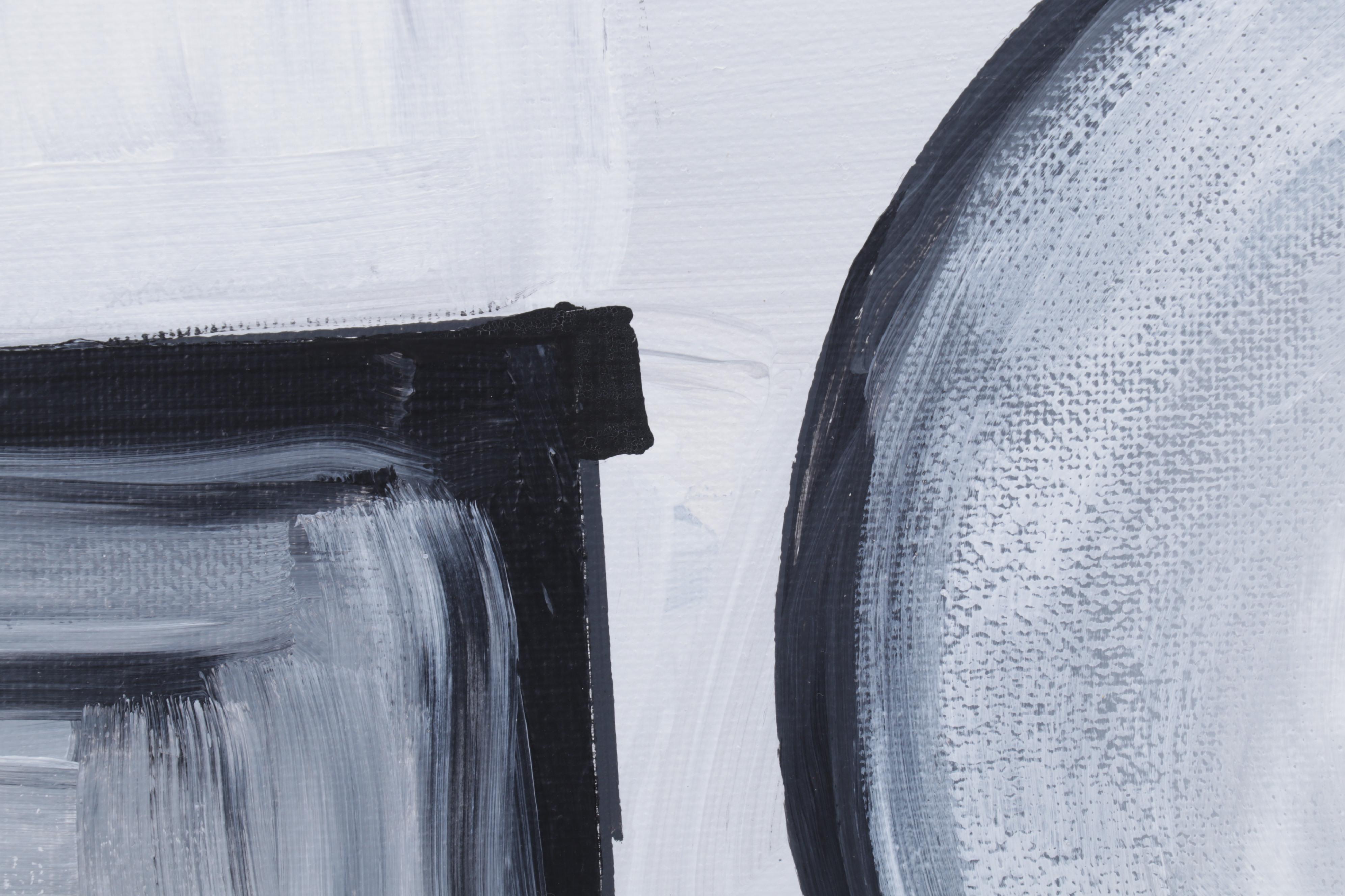 Patricia Donithan Diptych Acrylic Painting "Nothing is Black and White," 2023