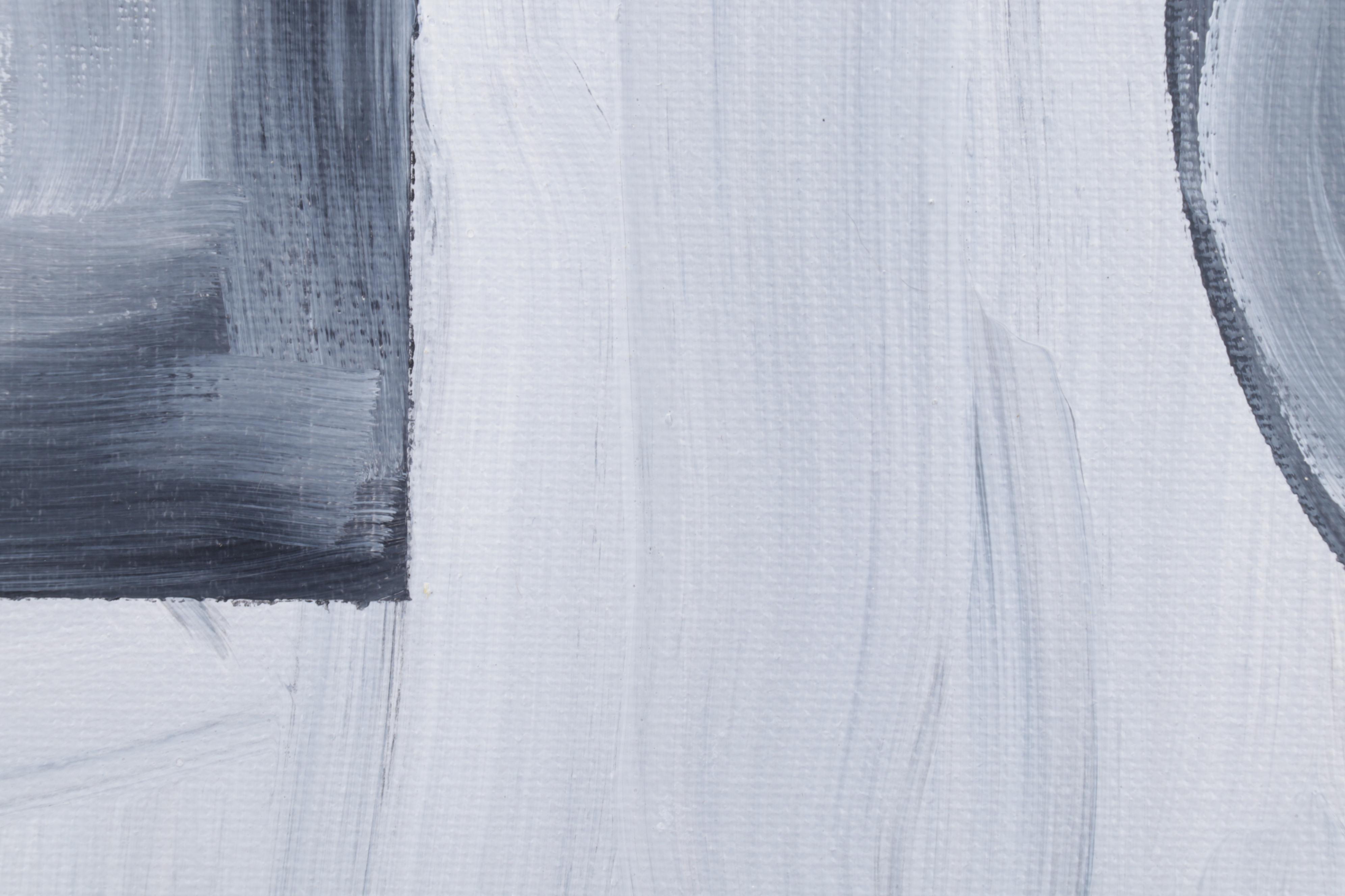 Patricia Donithan Diptych Acrylic Painting "Nothing is Black and White," 2023