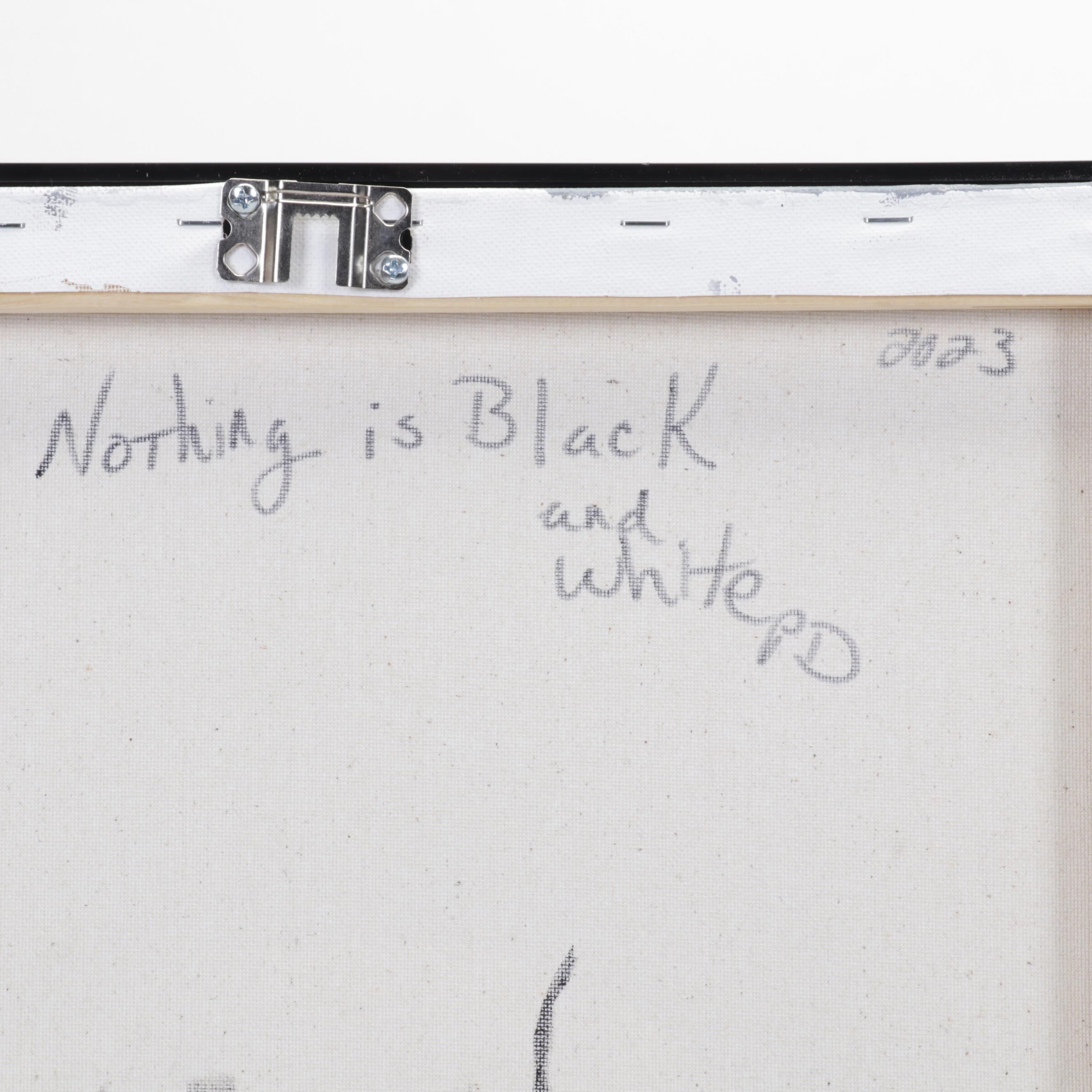 Patricia Donithan Diptych Acrylic Painting "Nothing is Black and White," 2023