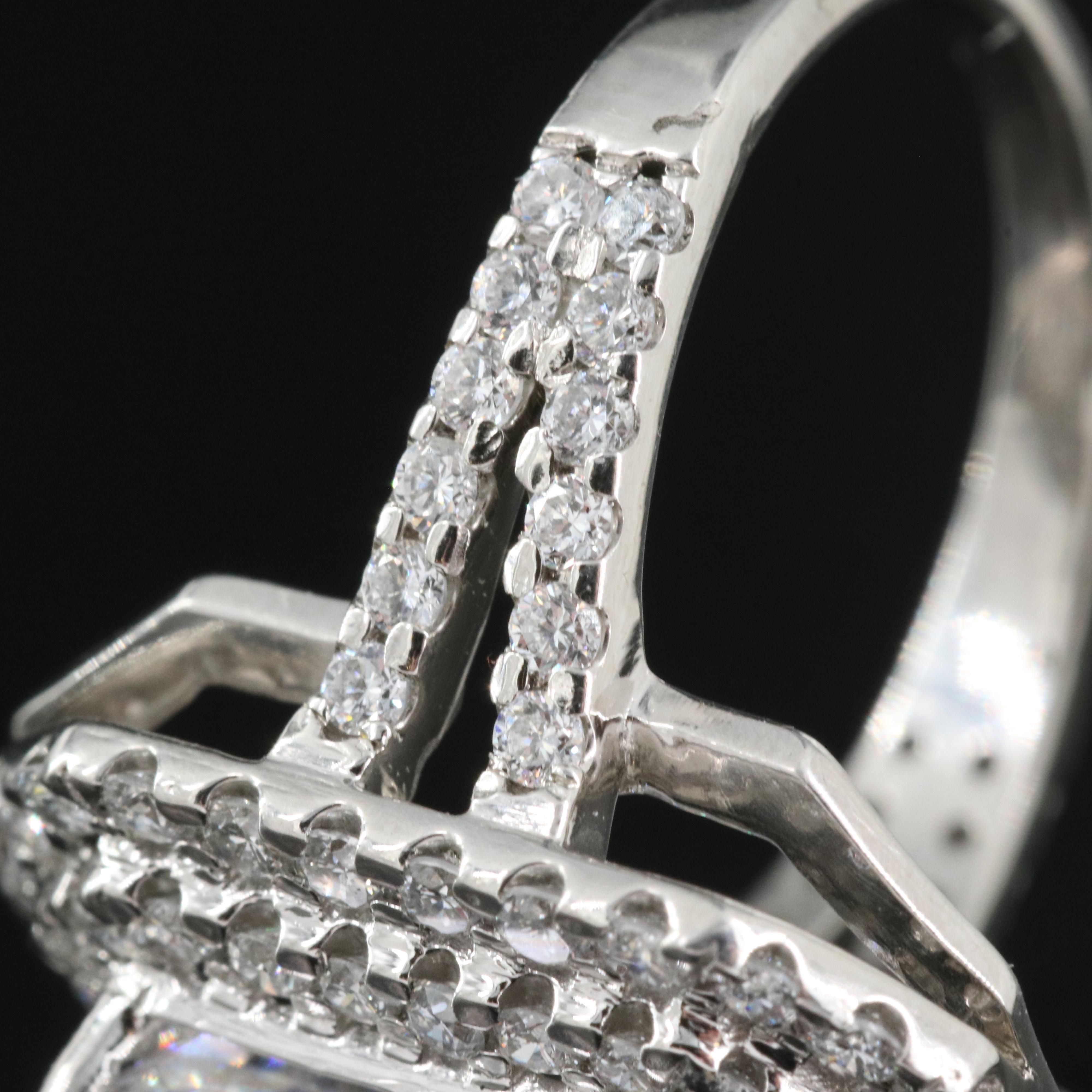 Platinum 6.29 CTW Lab Grown Diamond Ring with IGI Report