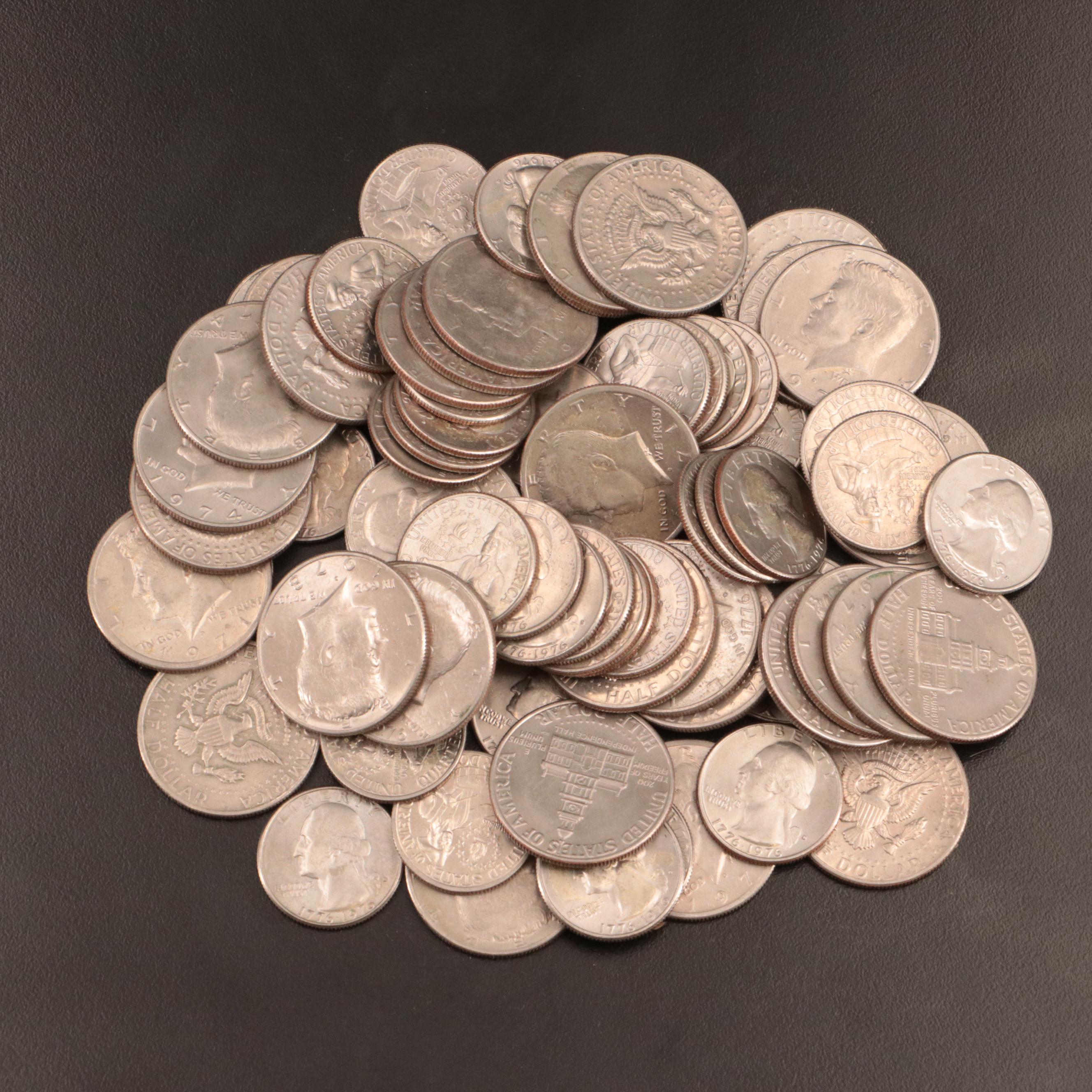 Collection of One Hundred-Seven Modern Copper-Nickel U.S. Coins