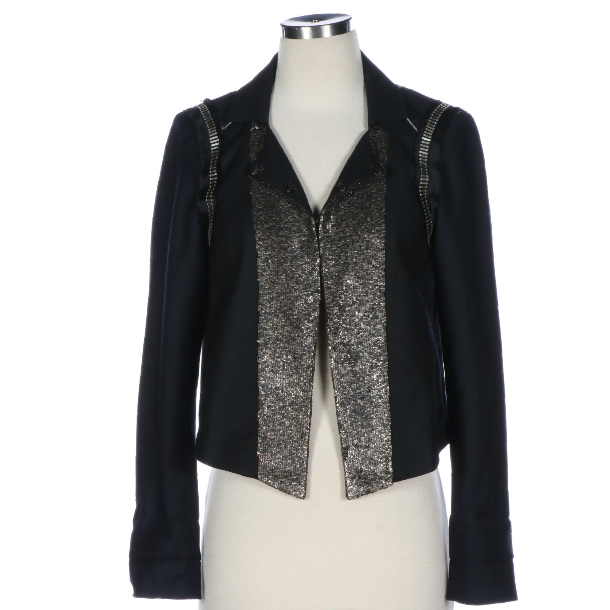 Chloé Embellished Wool and Cashmere Jacket