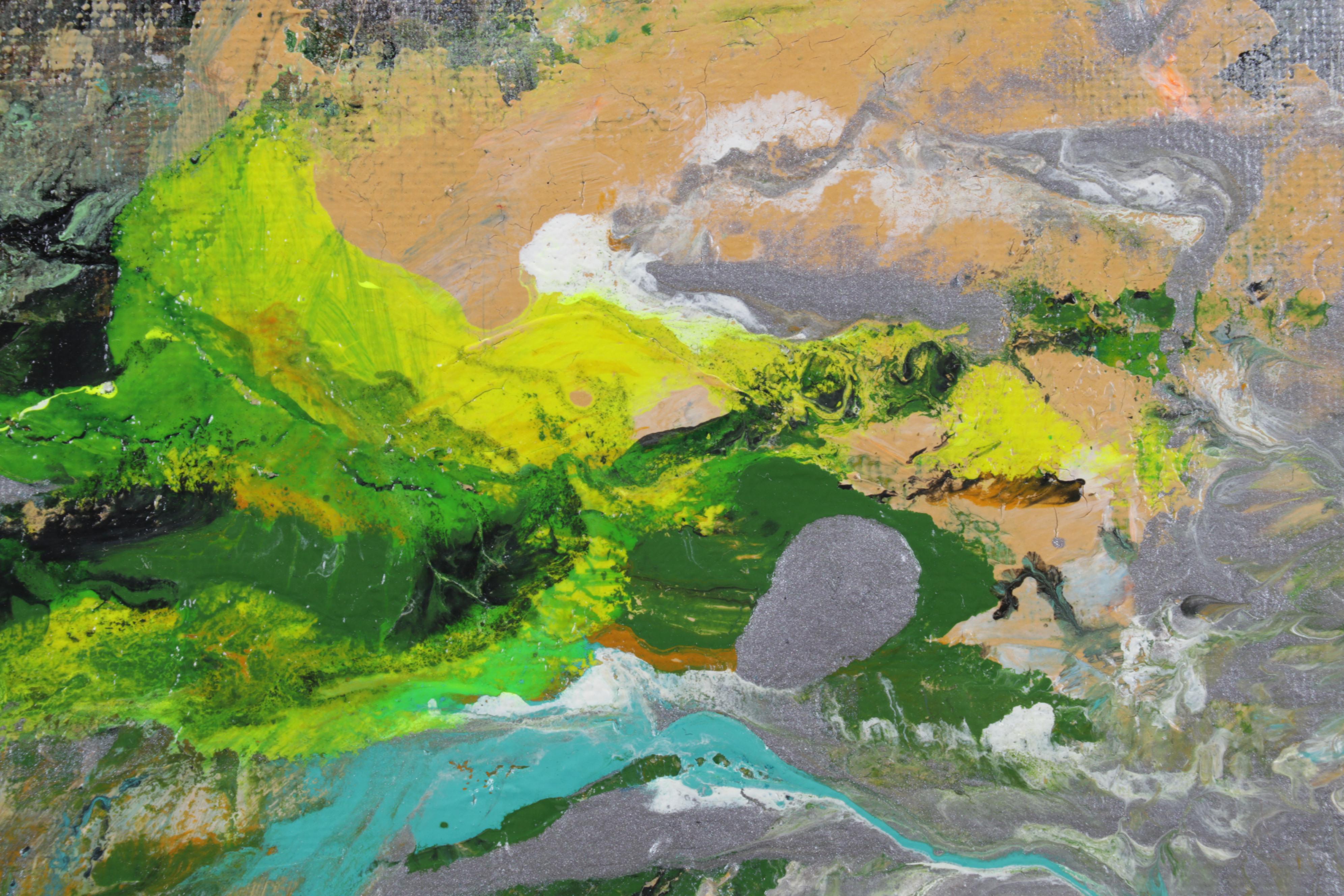 Farshad Lanjani Abstract Acrylic Painting, 21st Century