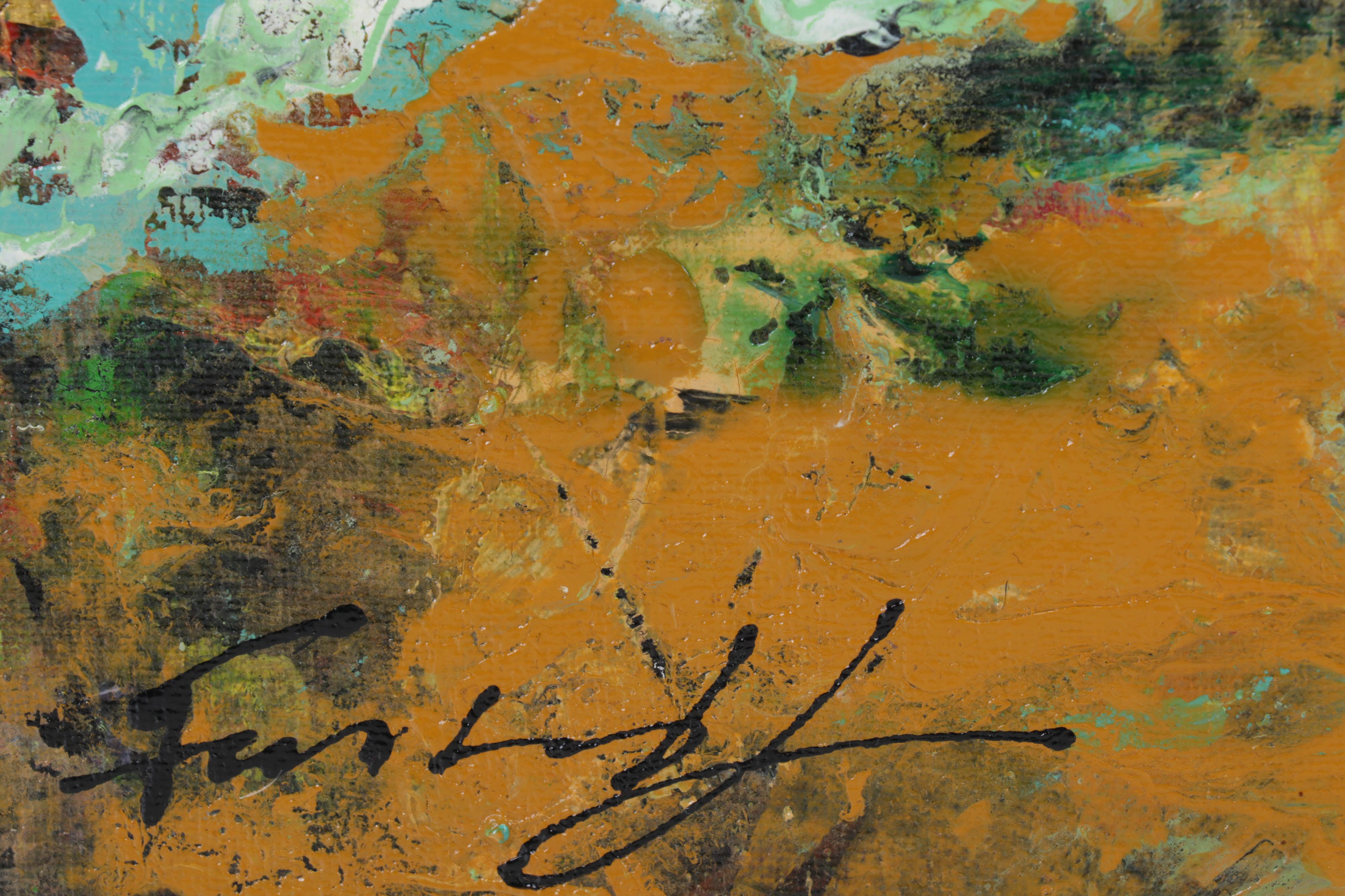 Farshad Lanjani Abstract Acrylic Painting, 21st Century