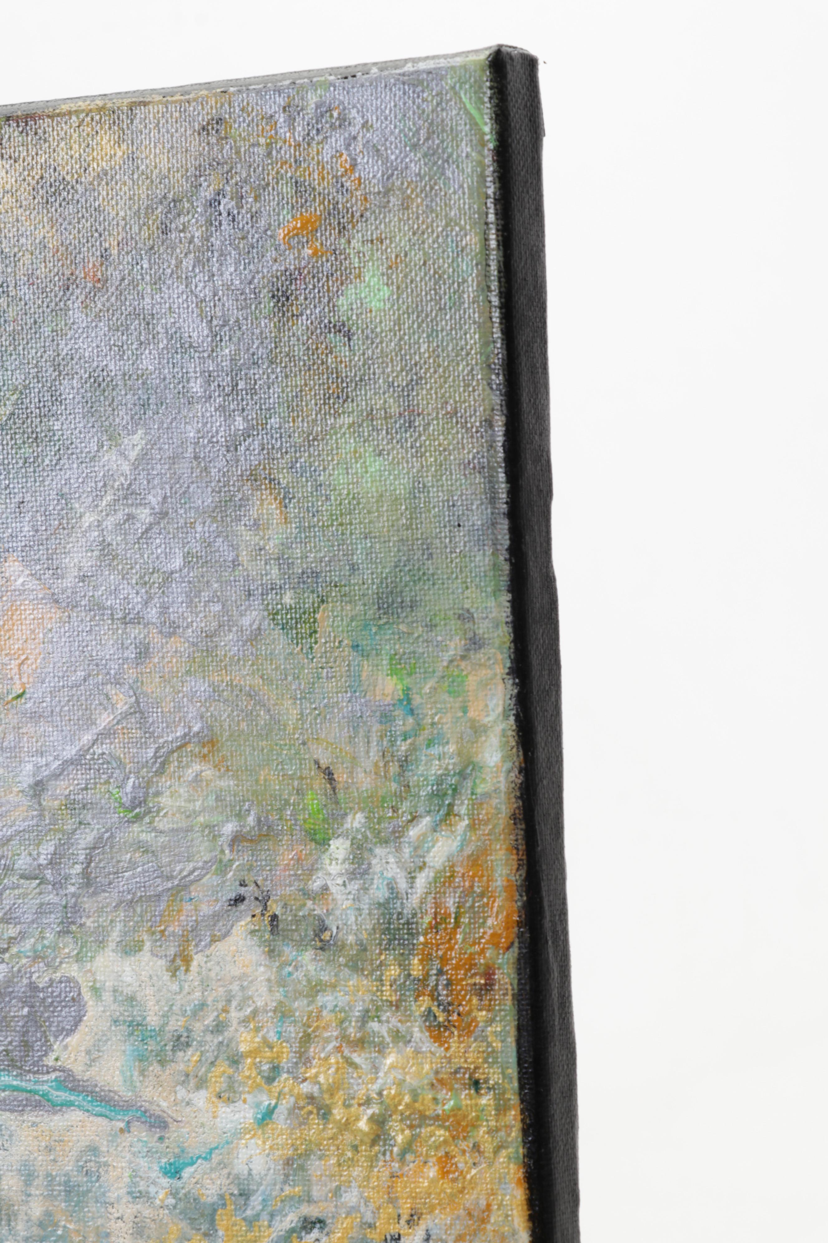 Farshad Lanjani Abstract Acrylic Painting, 21st Century