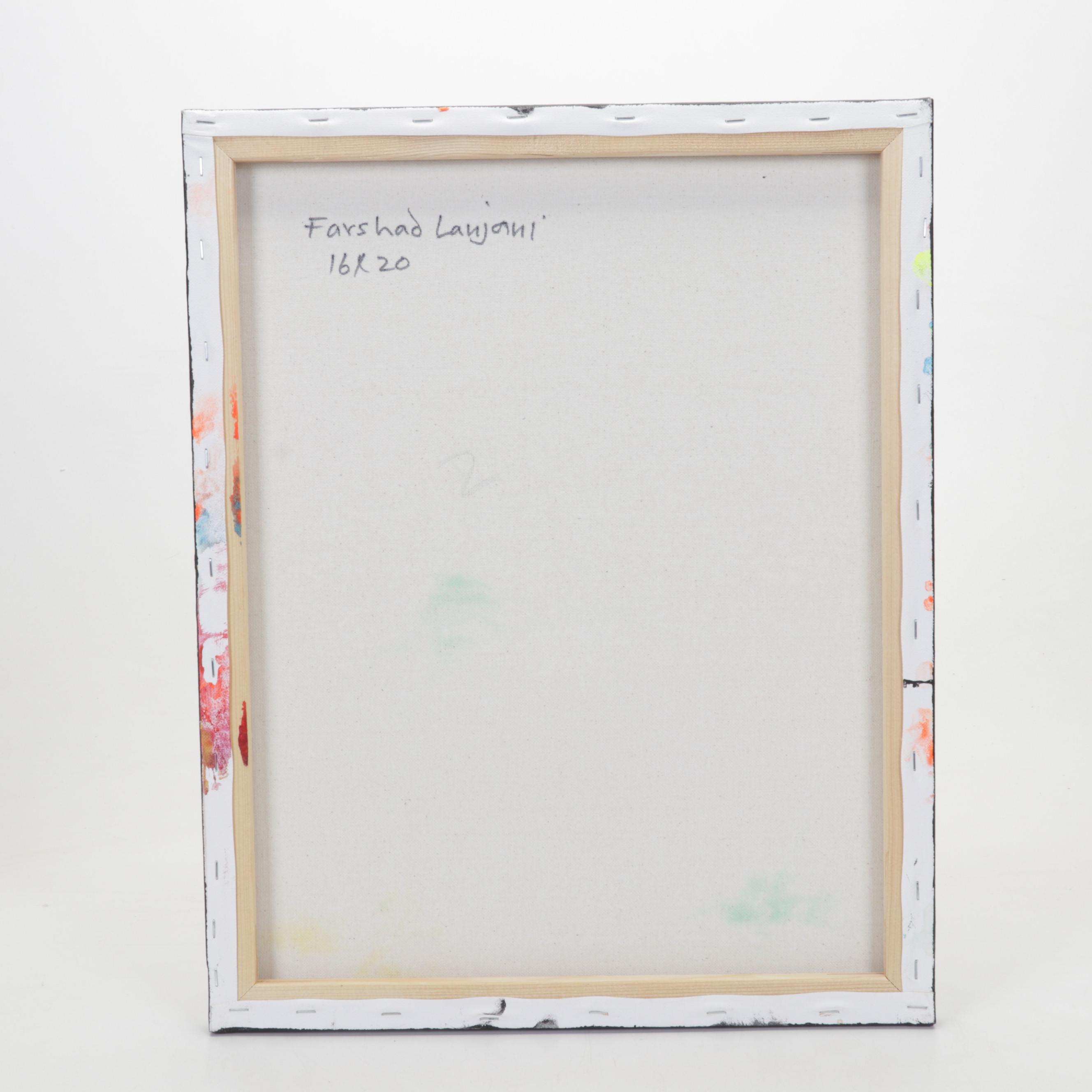 Farshad Lanjani Abstract Acrylic Painting, 21st Century