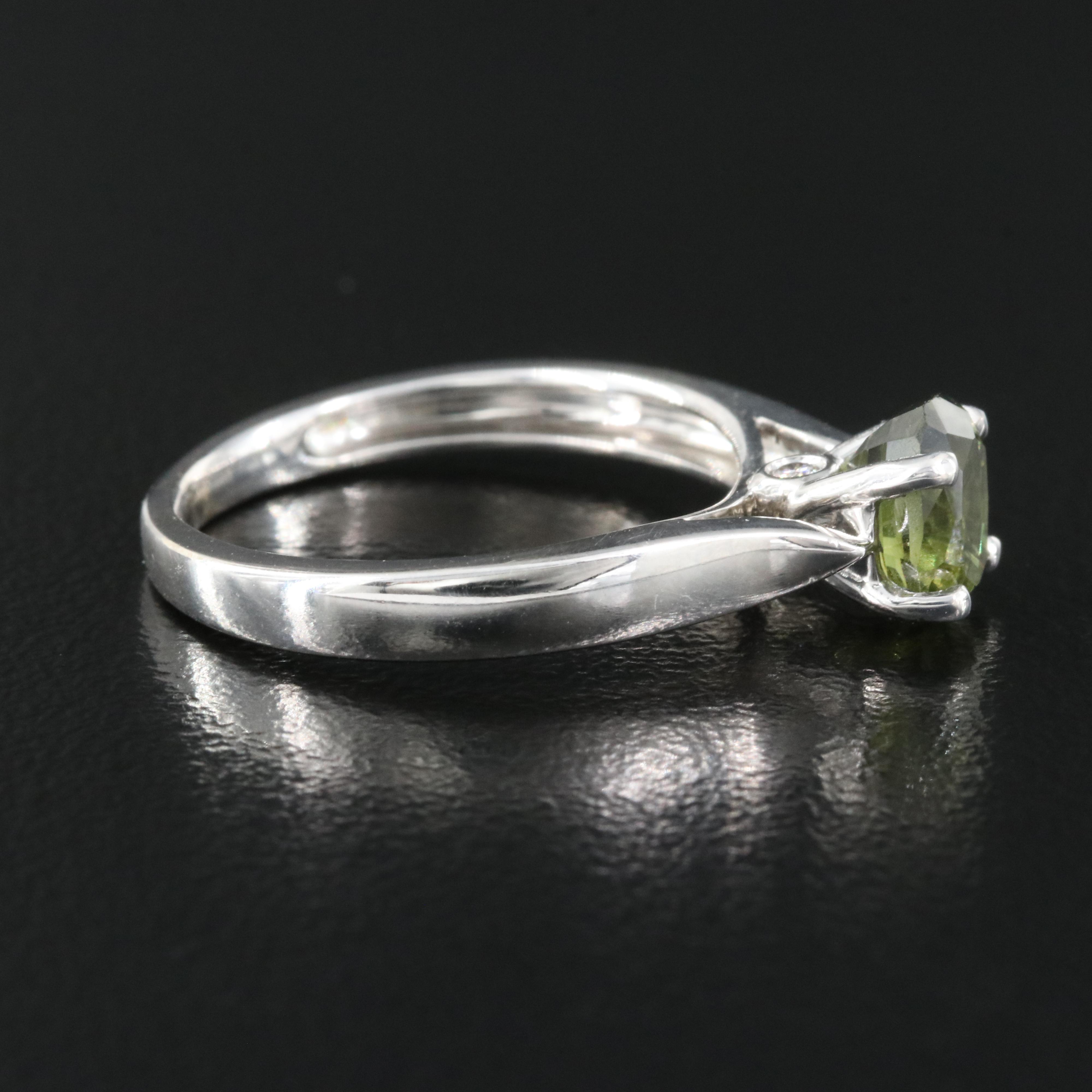 18K 1.46 CT Alexandrite and Diamond Ring with GIA Report