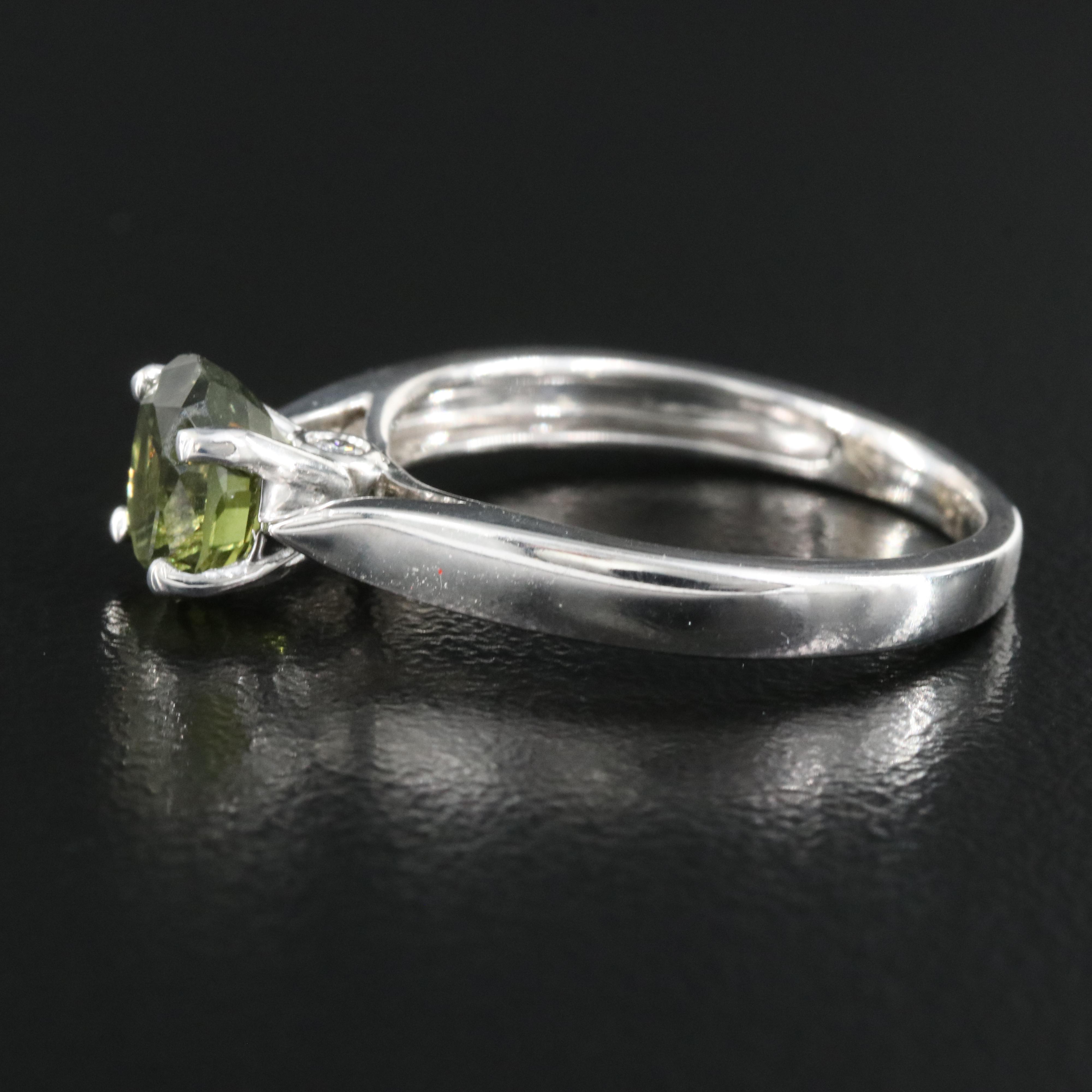 18K 1.46 CT Alexandrite and Diamond Ring with GIA Report