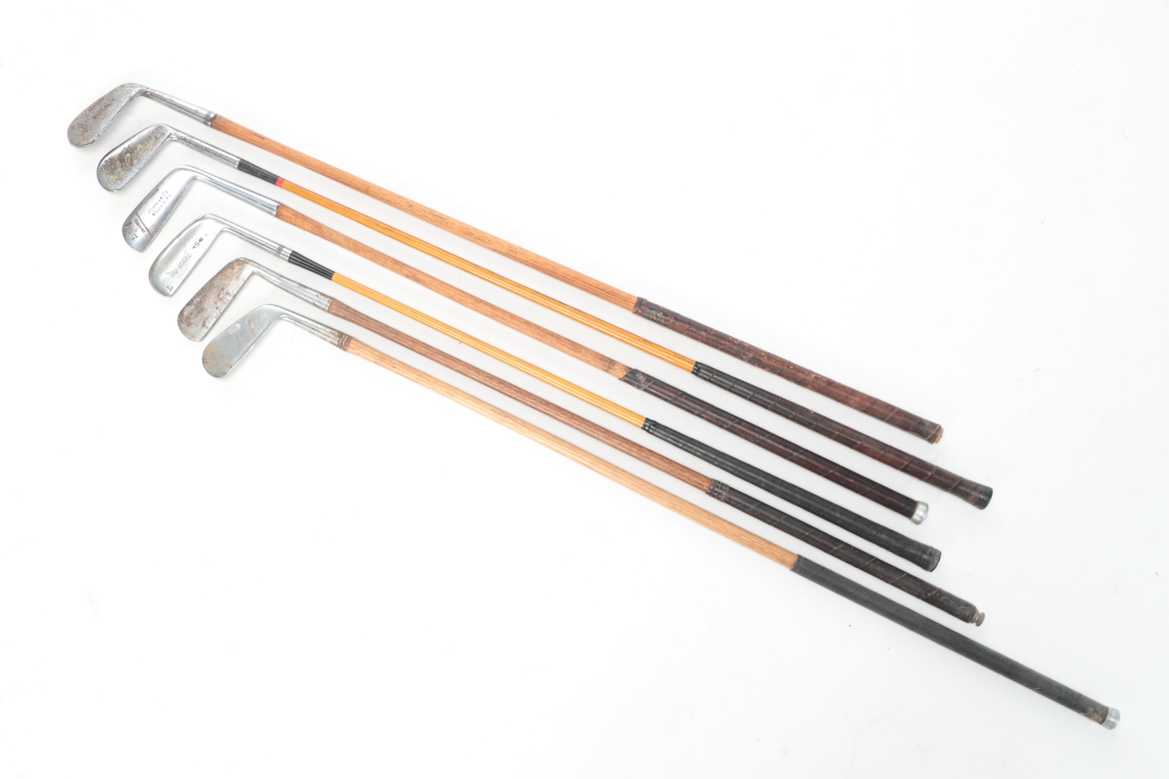 Cupples, Tru-Stroke and More Putters, Other Golf Clubs in Golf Bag, 20th Century