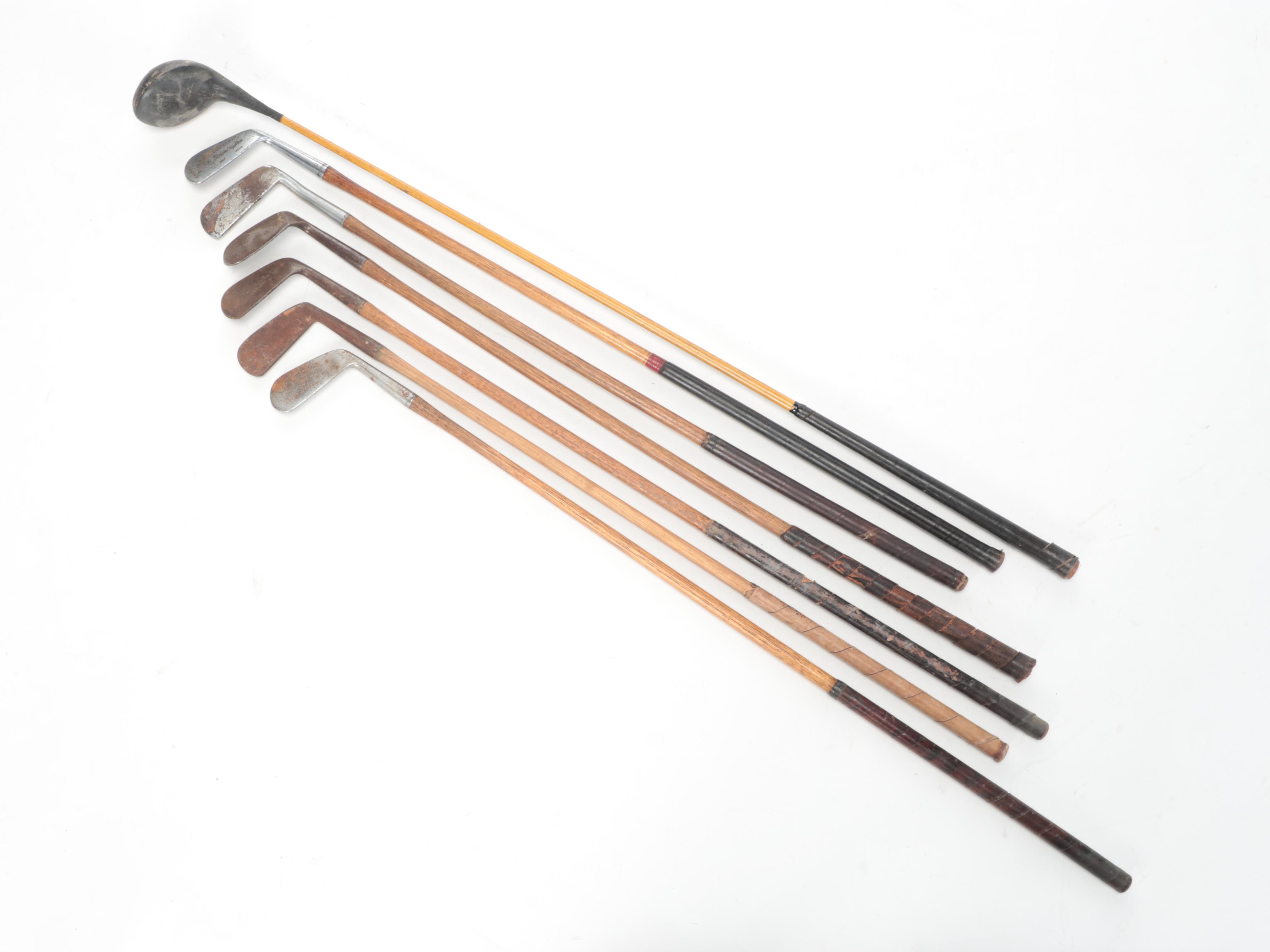 Cupples, Tru-Stroke and More Putters, Other Golf Clubs in Golf Bag, 20th Century