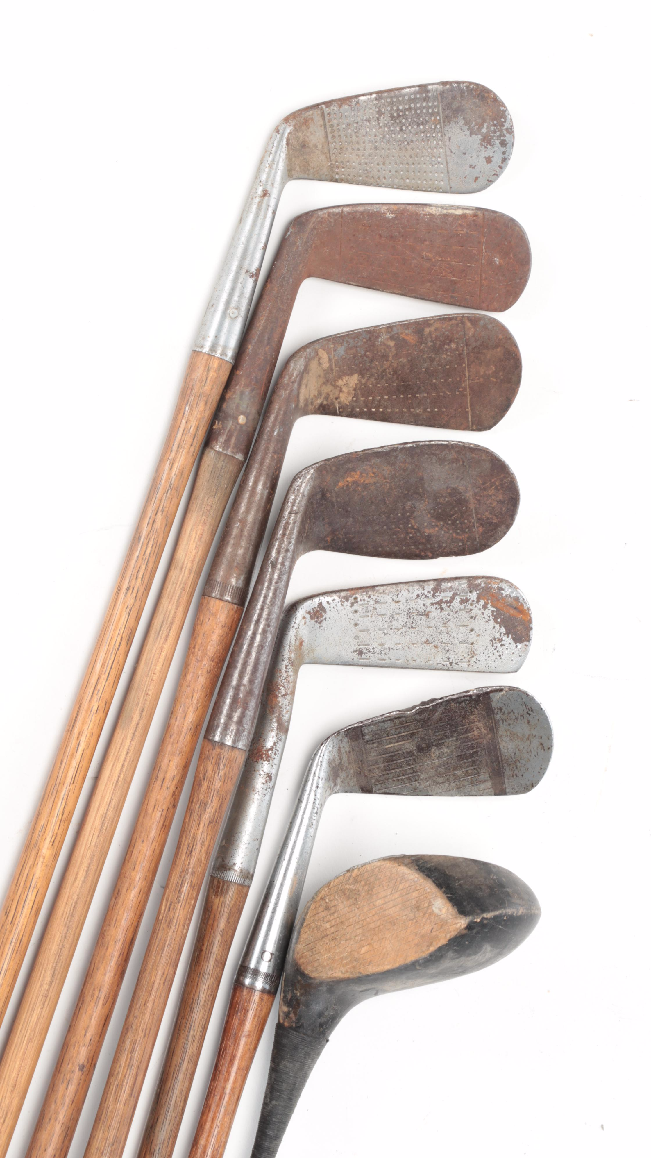 Cupples, Tru-Stroke and More Putters, Other Golf Clubs in Golf Bag, 20th Century