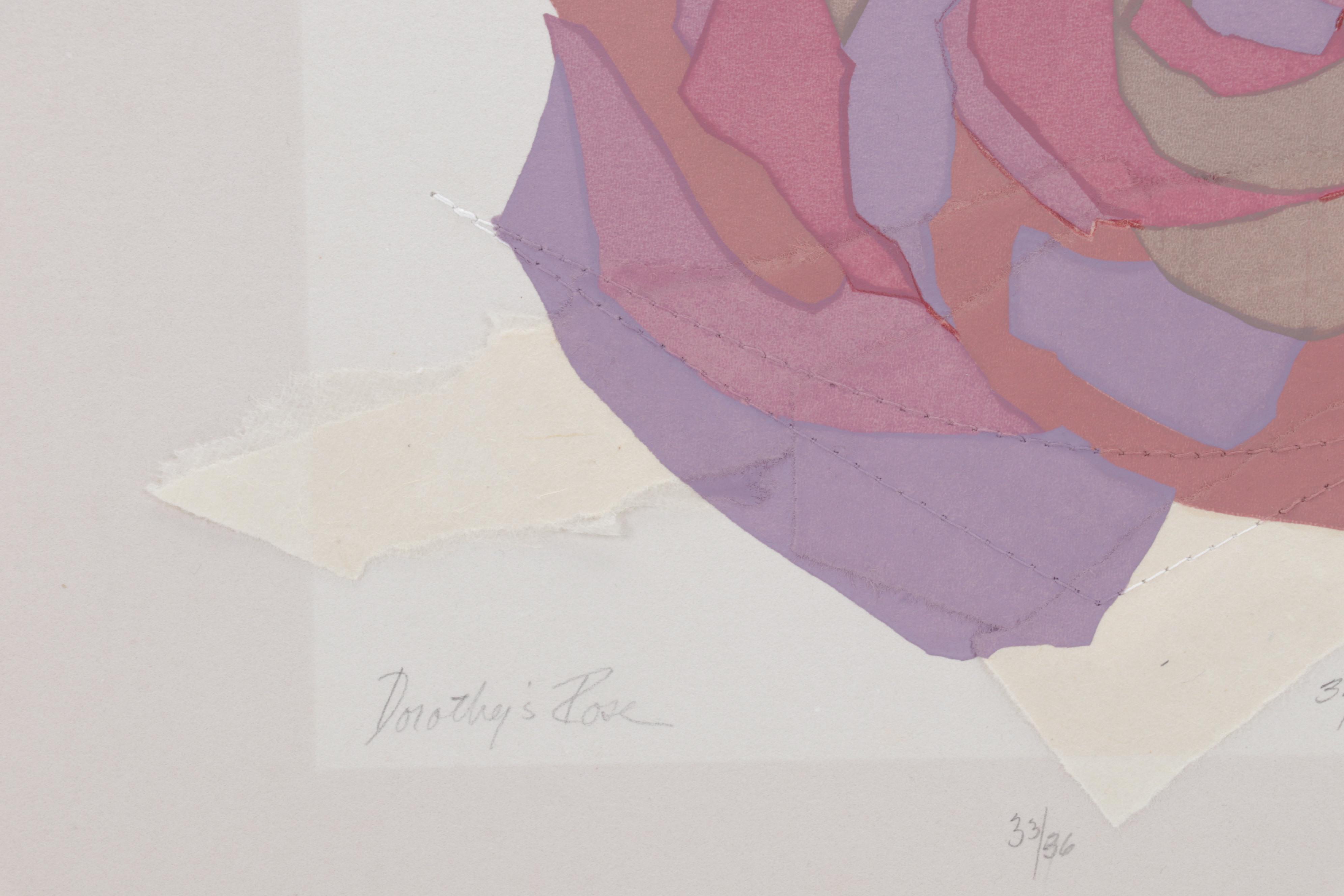 Sabra Richards Mixed Media Assemblage "Dorothy's Rose," Late 20th Century