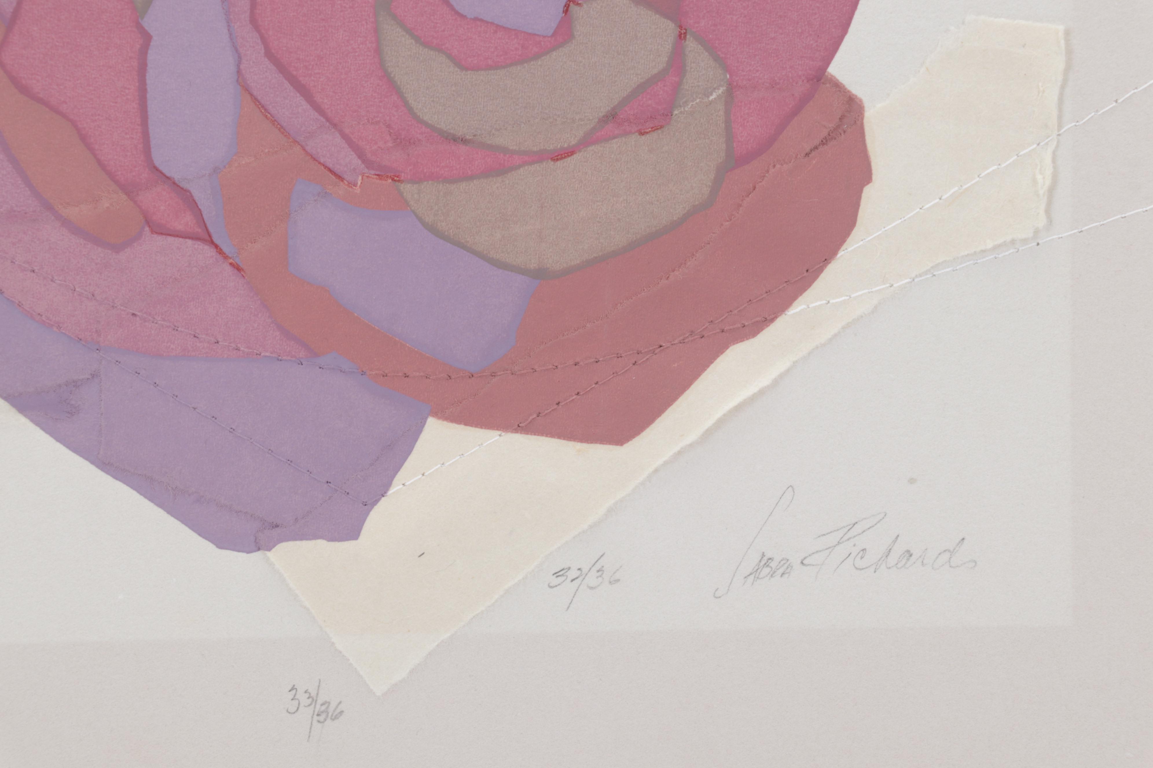 Sabra Richards Mixed Media Assemblage "Dorothy's Rose," Late 20th Century