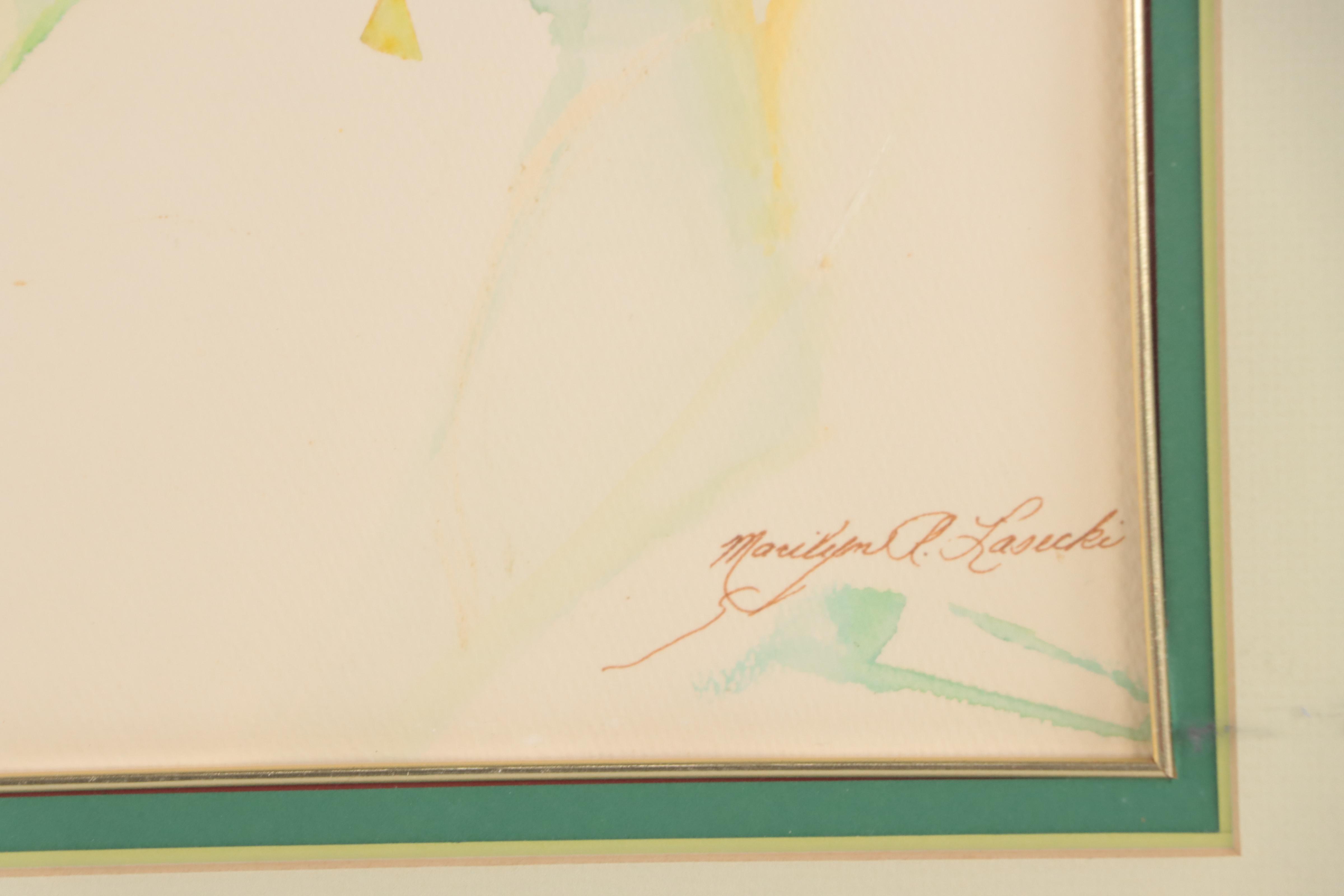 Non-objective Watercolor Painting