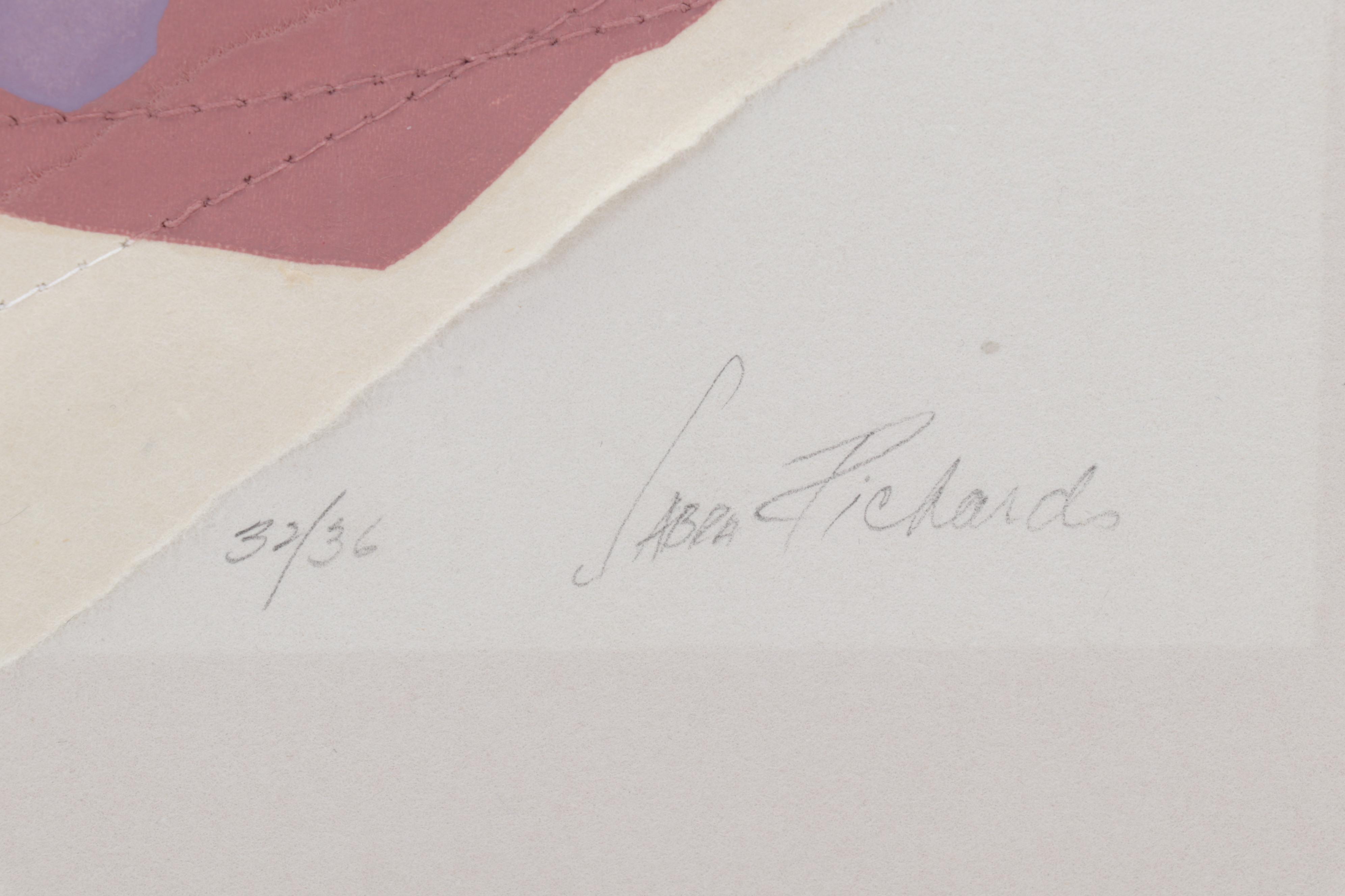 Sabra Richards Mixed Media Assemblage "Dorothy's Rose," Late 20th Century