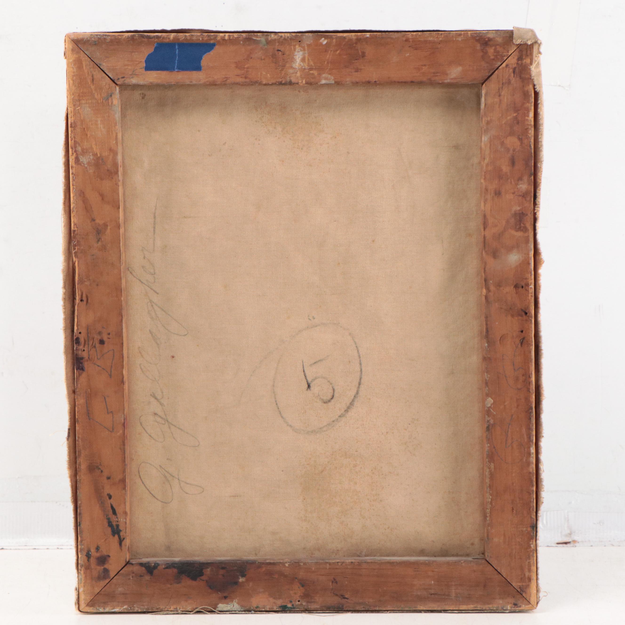 G. Gallagher Portrait Oil Painting of a Lady, Circa 1920