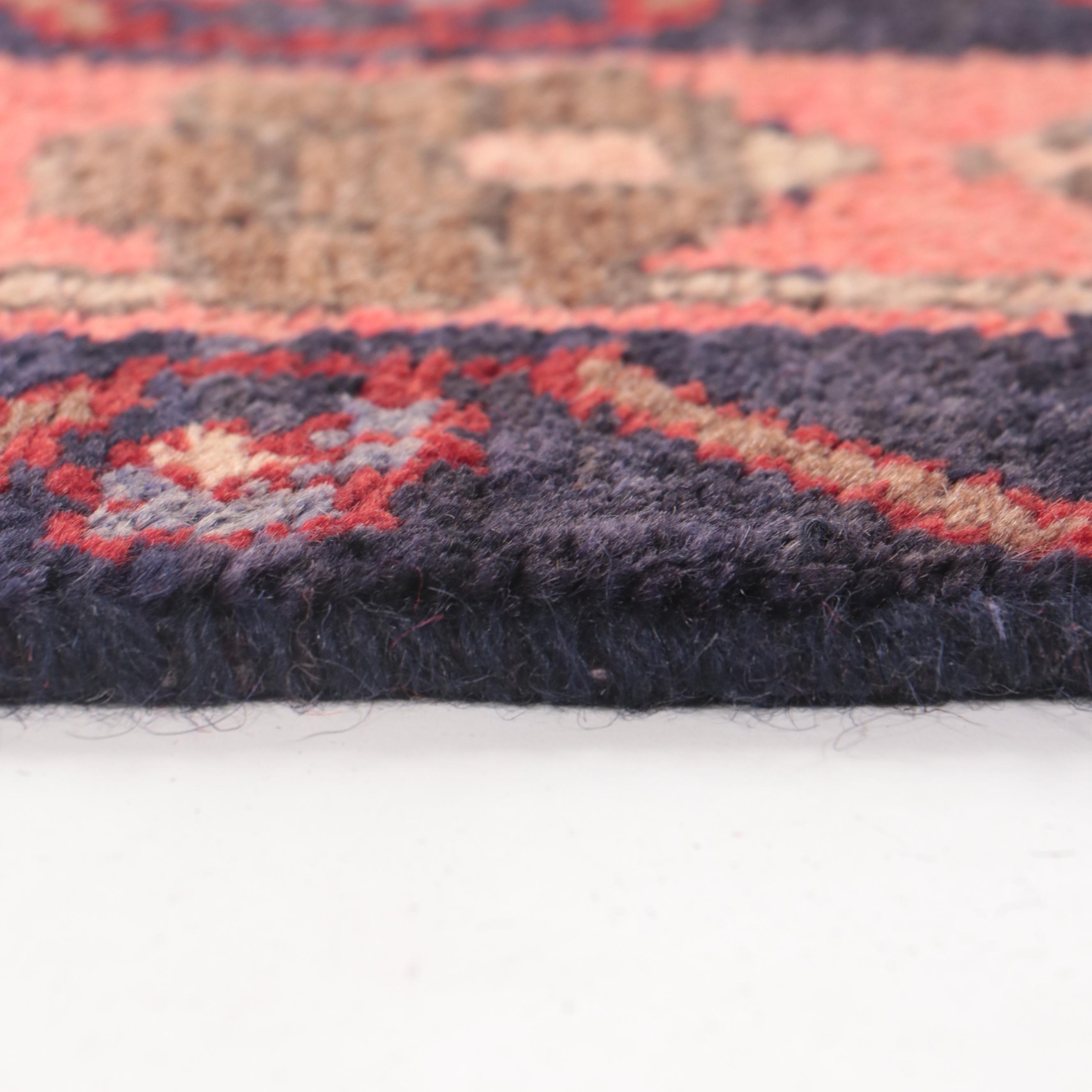 3'3 x 12'4 Hand-Knotted Persian Senneh Carpet Runner