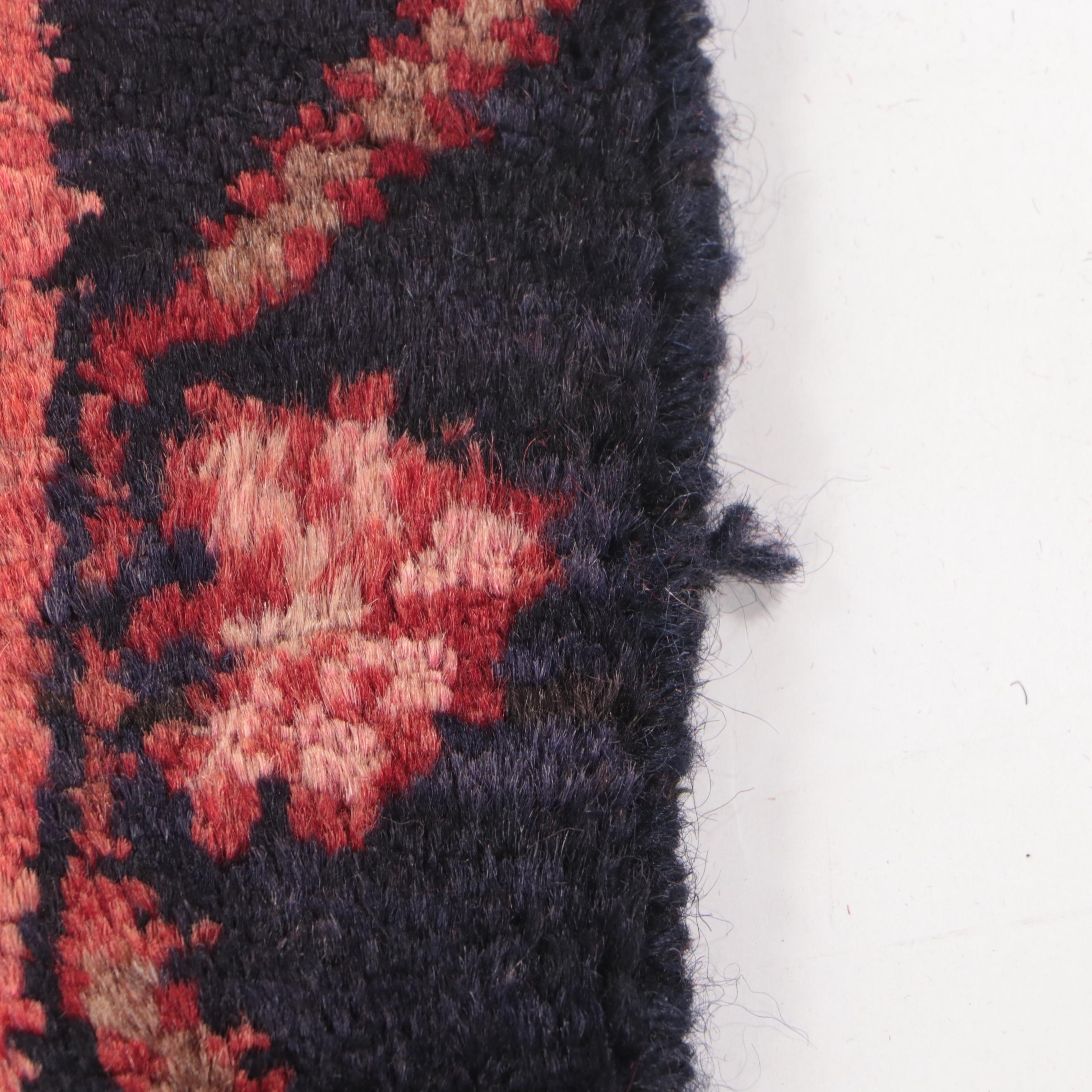 3'3 x 12'4 Hand-Knotted Persian Senneh Carpet Runner