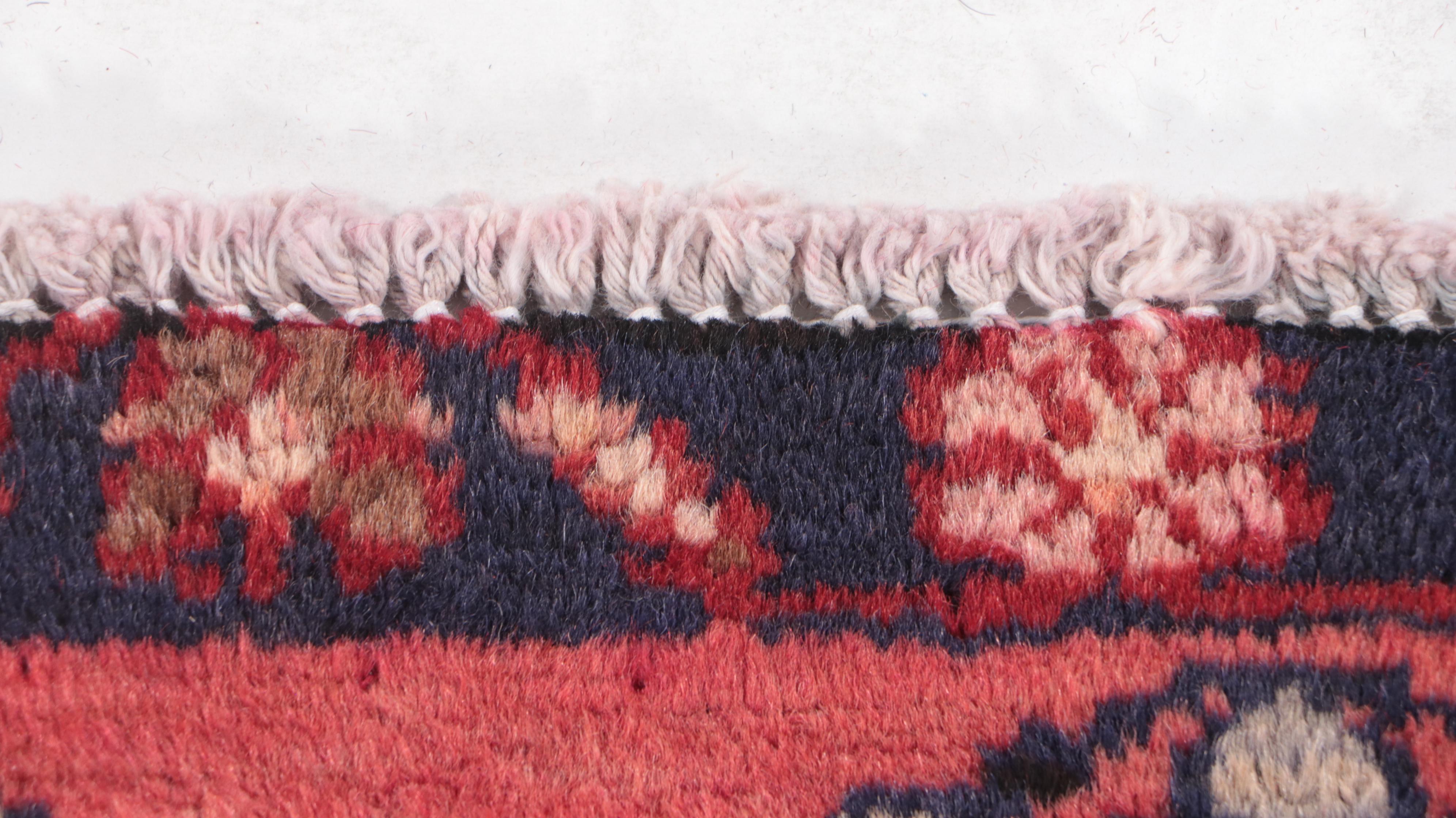 3'3 x 12'4 Hand-Knotted Persian Senneh Carpet Runner