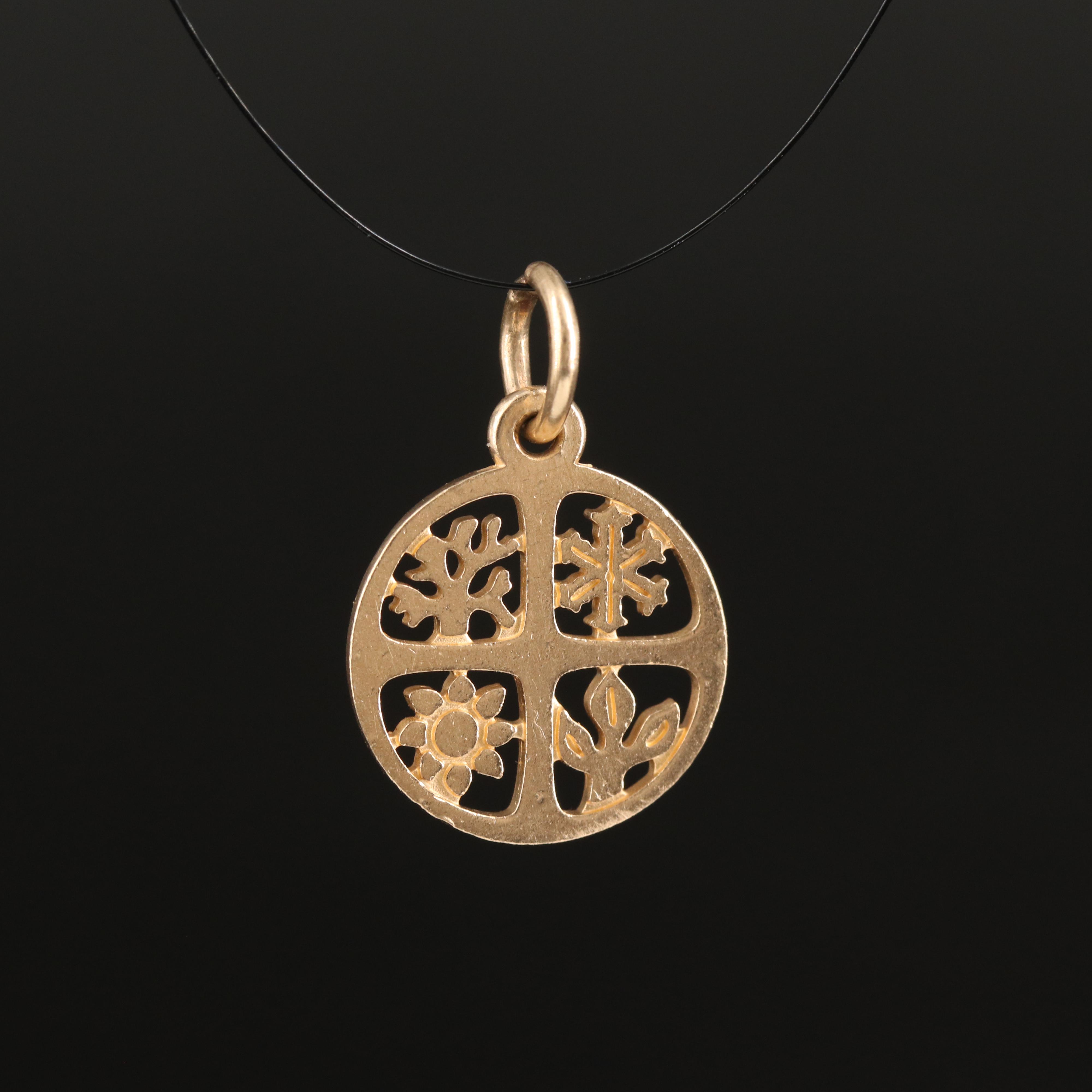 James Avery 14K Four Seasons Pendant