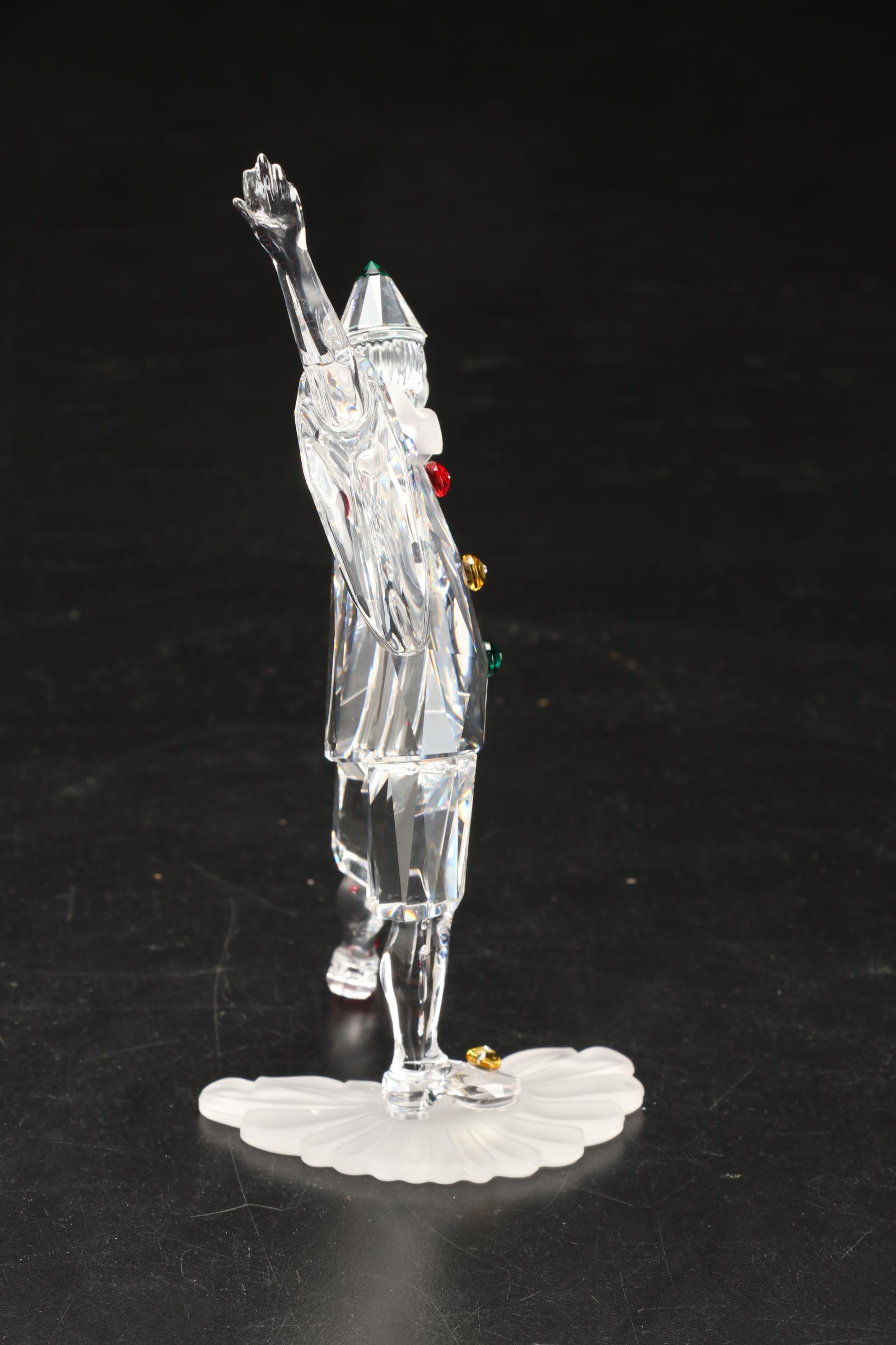 Swarovski Masquerade "Pierrot," "Columbine," and "Harlequin" Crystal Figurines