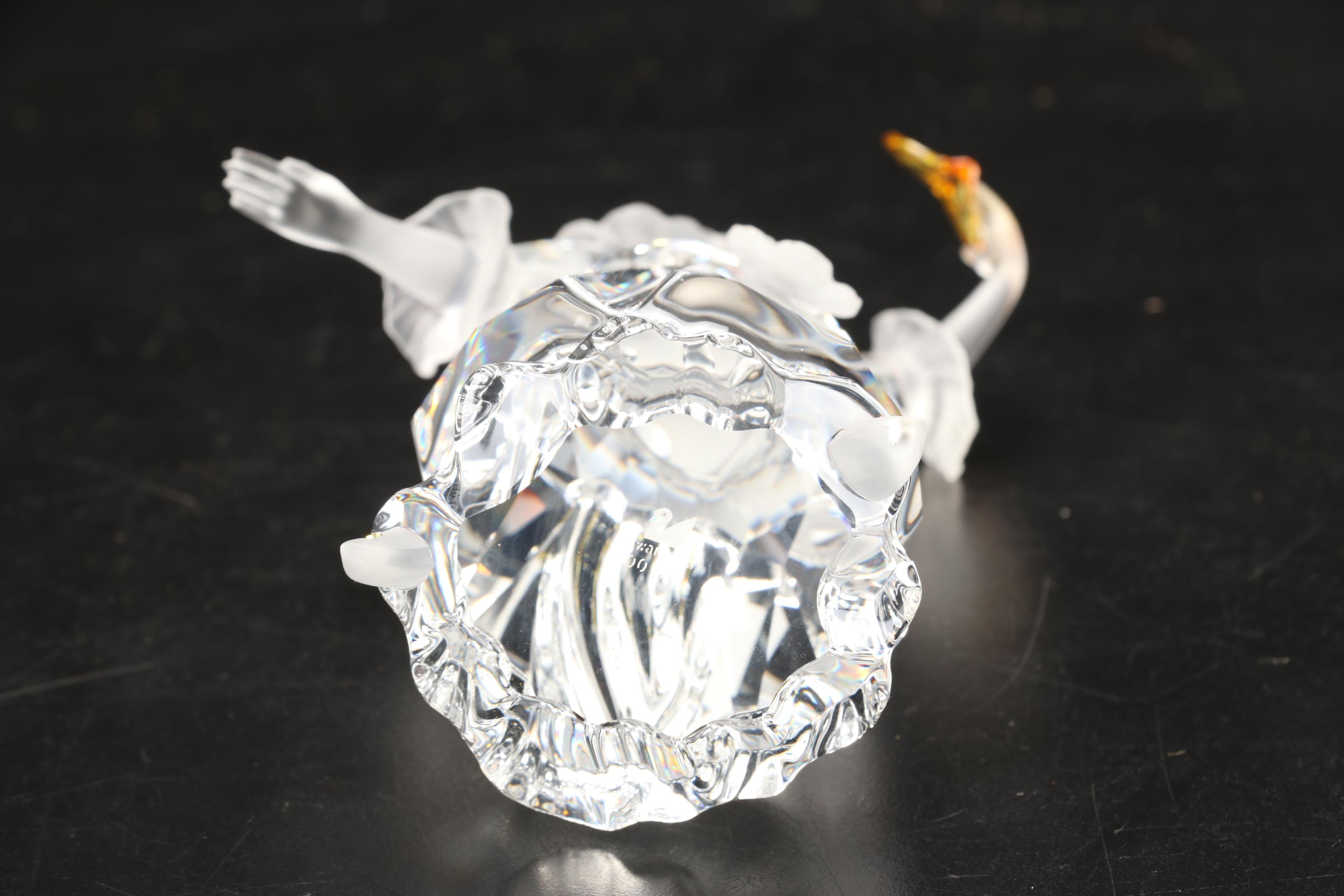 Swarovski Masquerade "Pierrot," "Columbine," and "Harlequin" Crystal Figurines