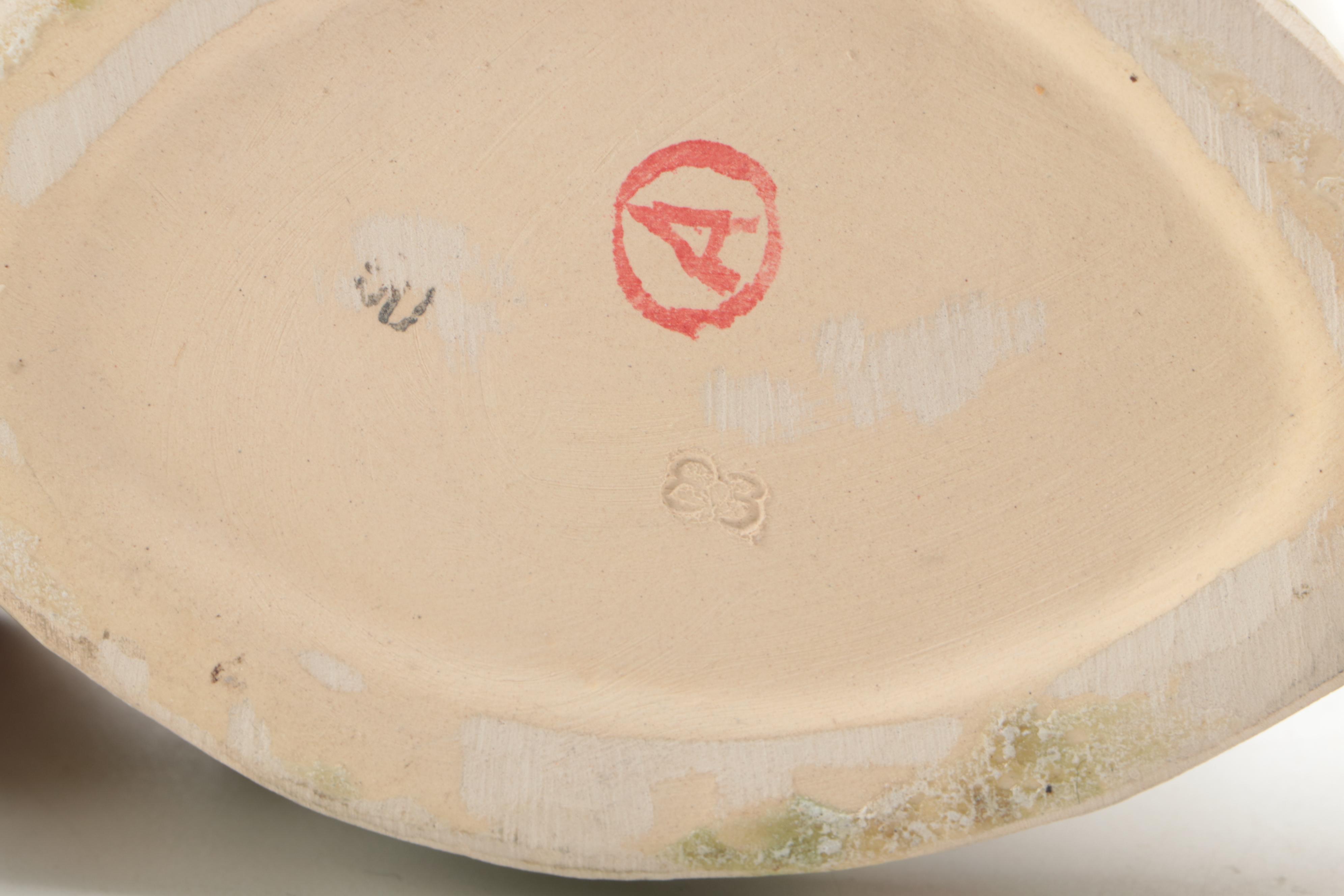 McCoy Lily Vase with Drip Glaze Vase and Fish Figurine