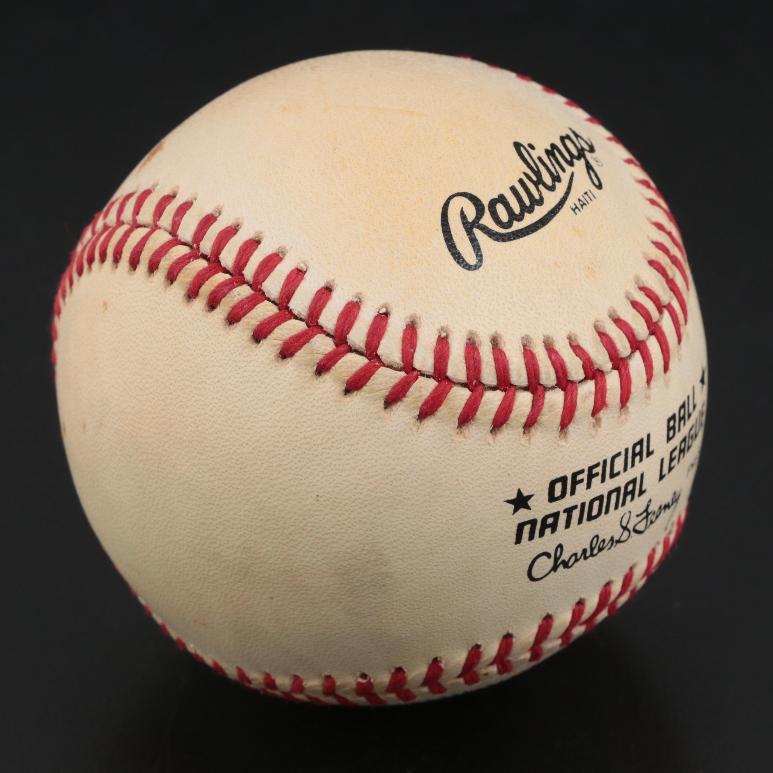 Hank Aaron Signed Rawlings National League Baseball