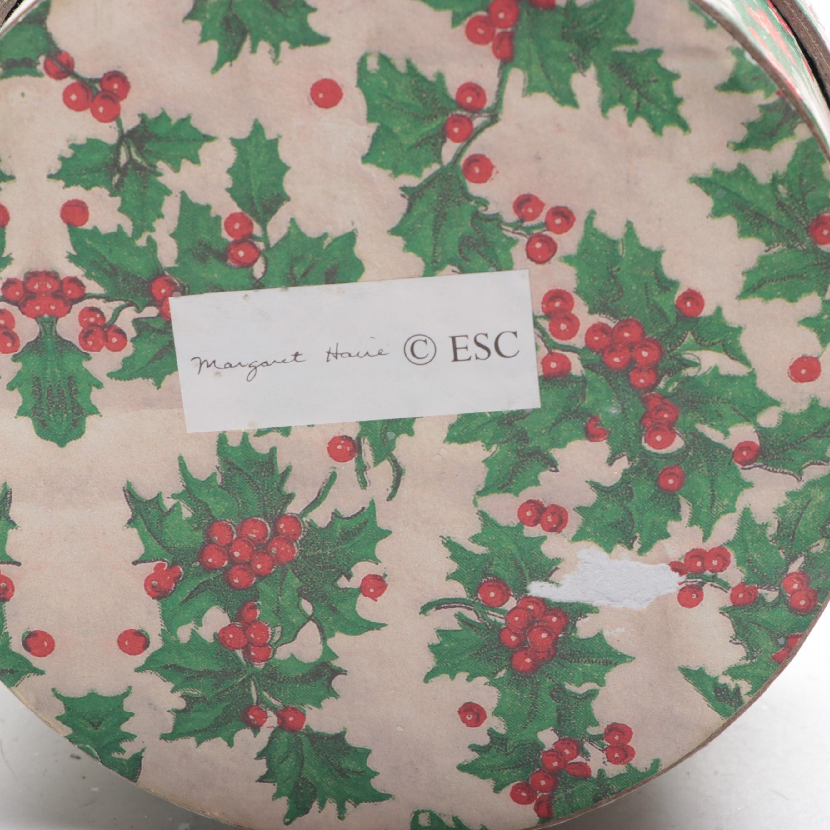 Diecast Tractors with Bottle Brush Trees and Other Christmas Décor