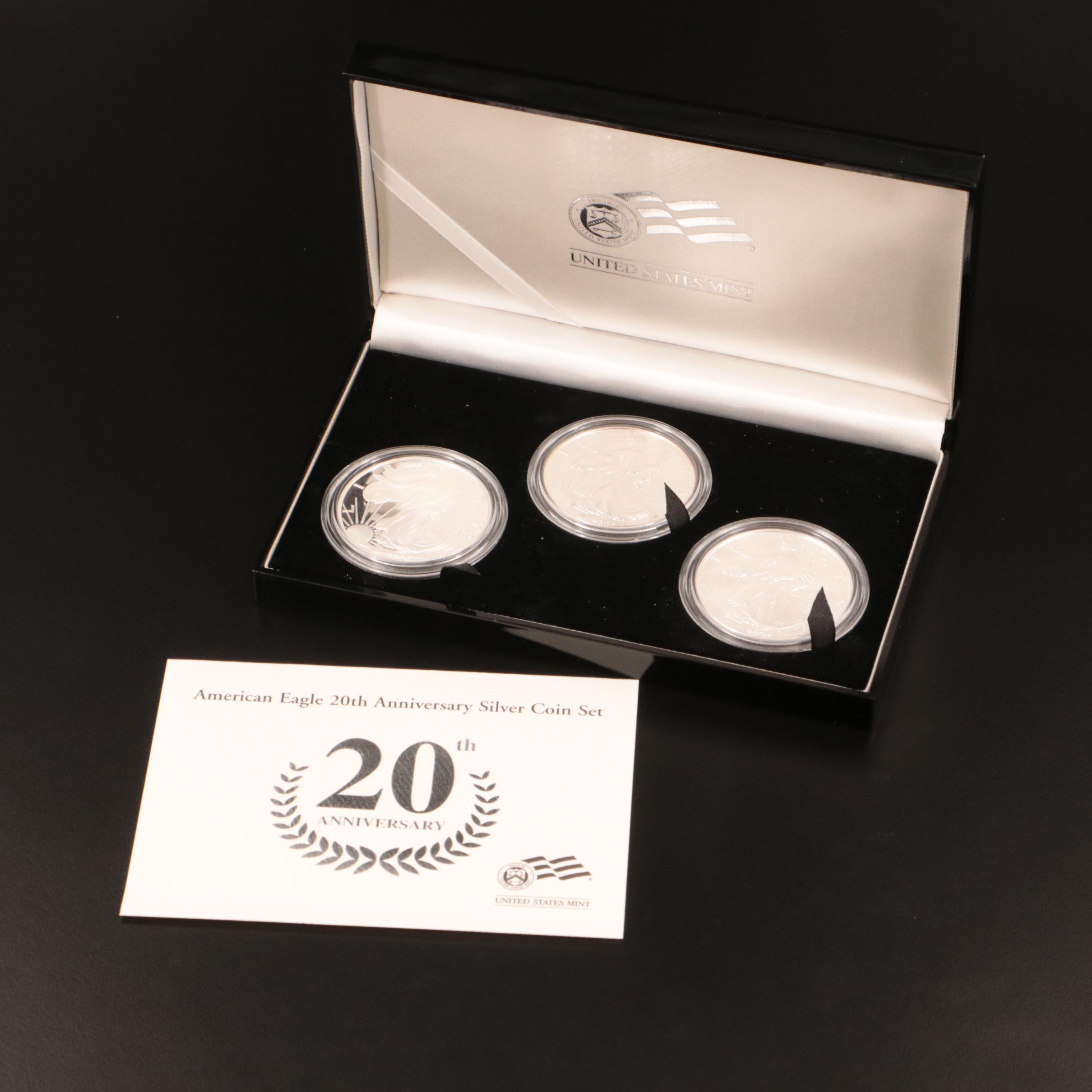 2006 American Eagle 20th Anniversary Silver Coin Set
