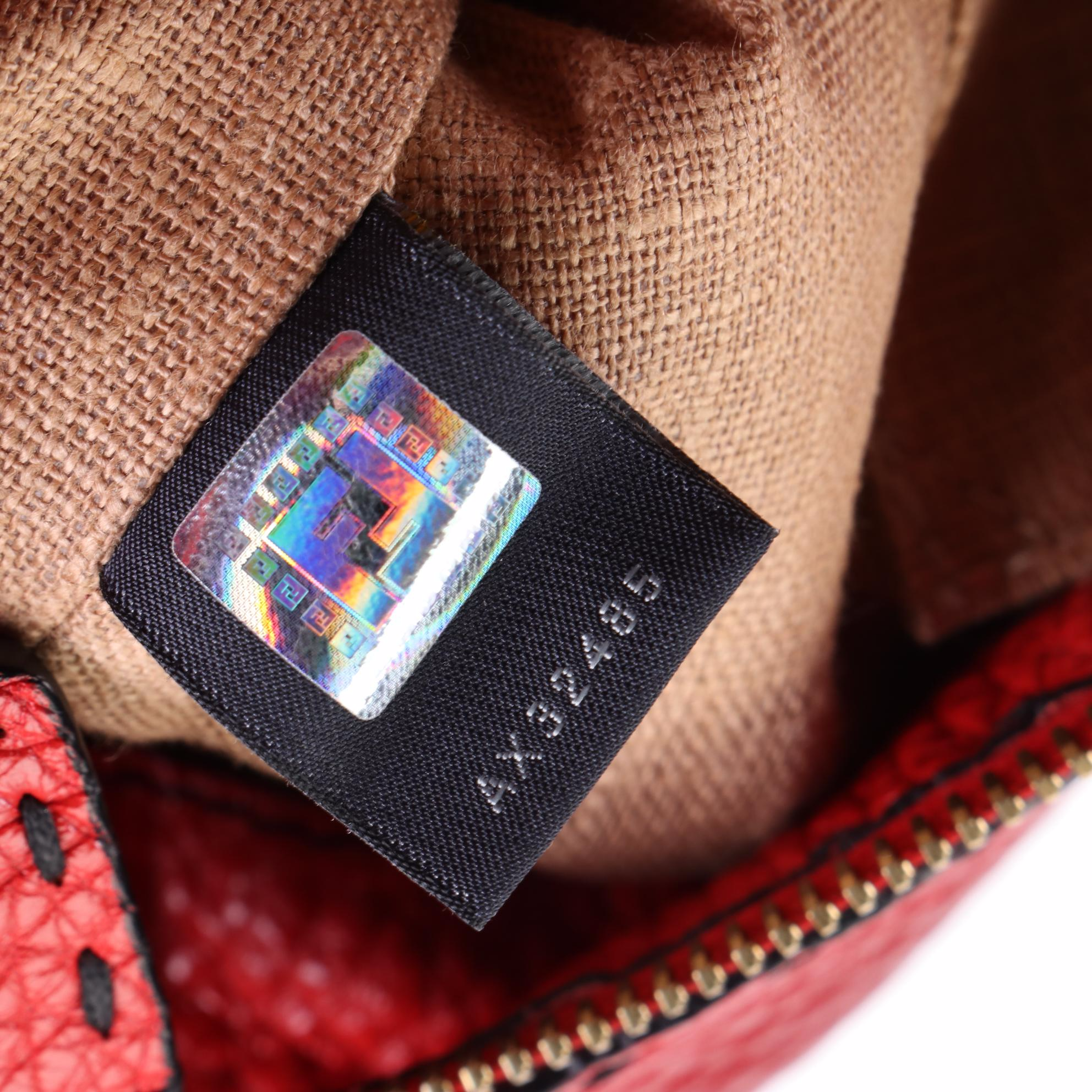 Fendi Selleria Shoulder Bag Medium in Red Leather