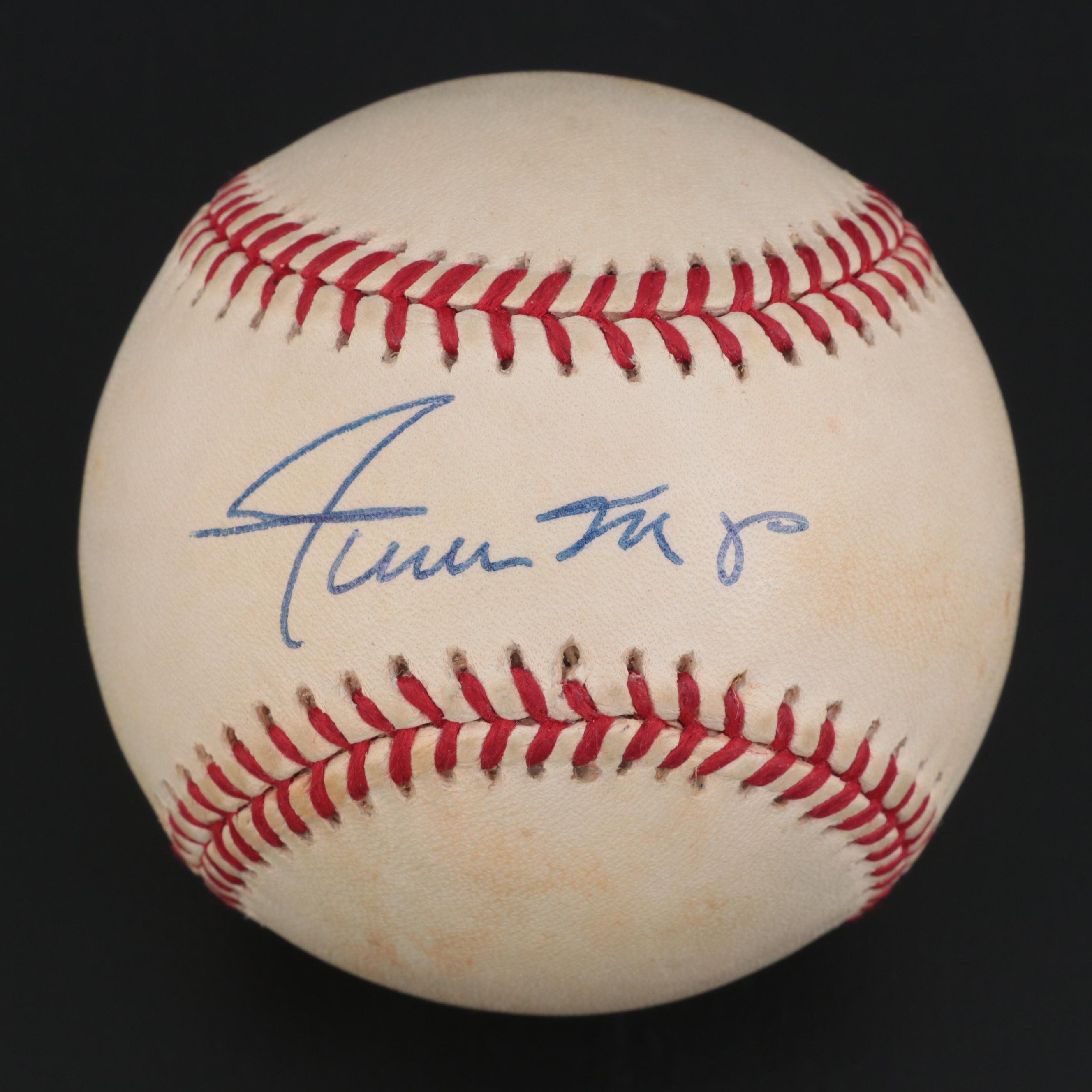 Willie Mays Signed Rawlings National League Baseball