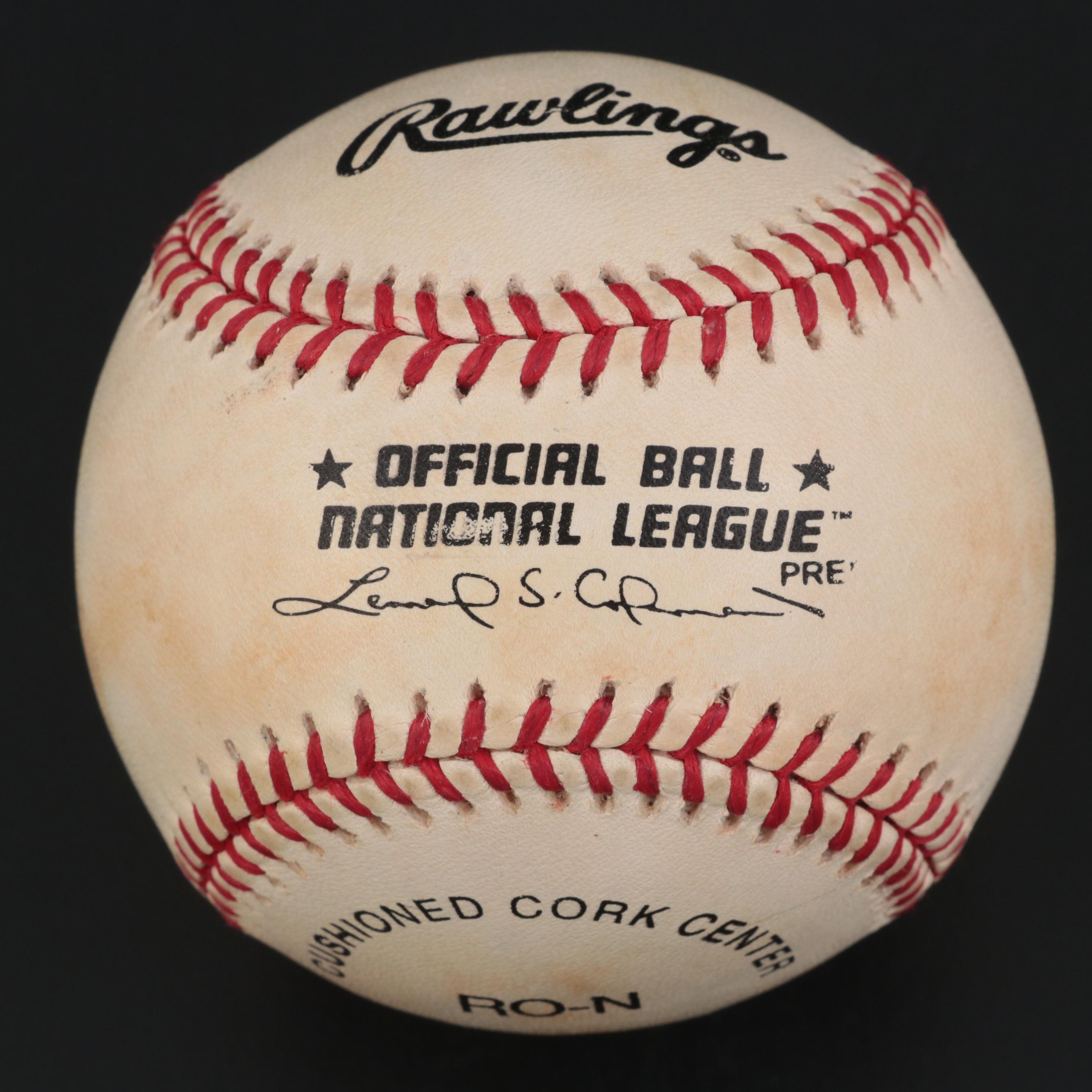 Willie Mays Signed Rawlings National League Baseball