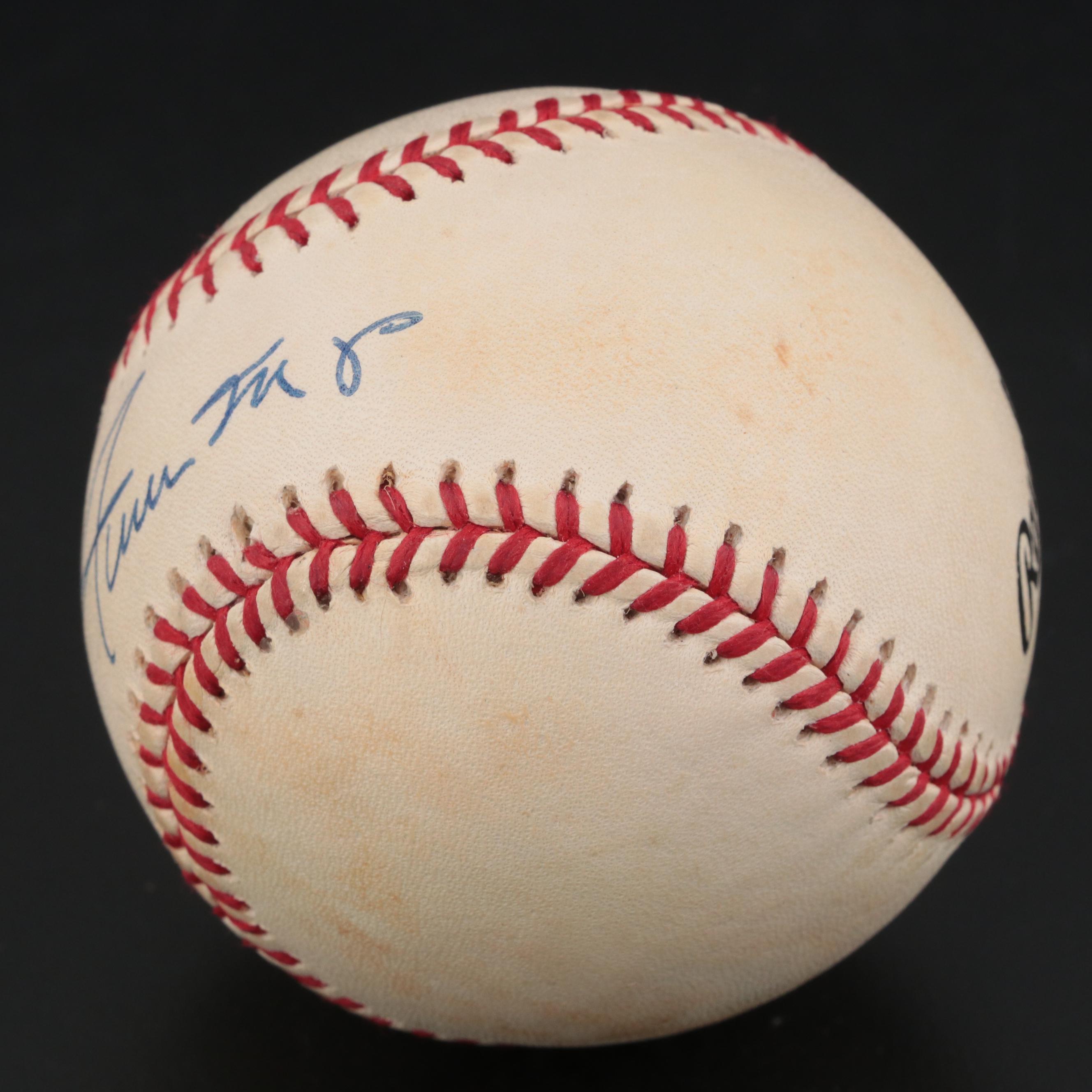 Willie Mays Signed Rawlings National League Baseball