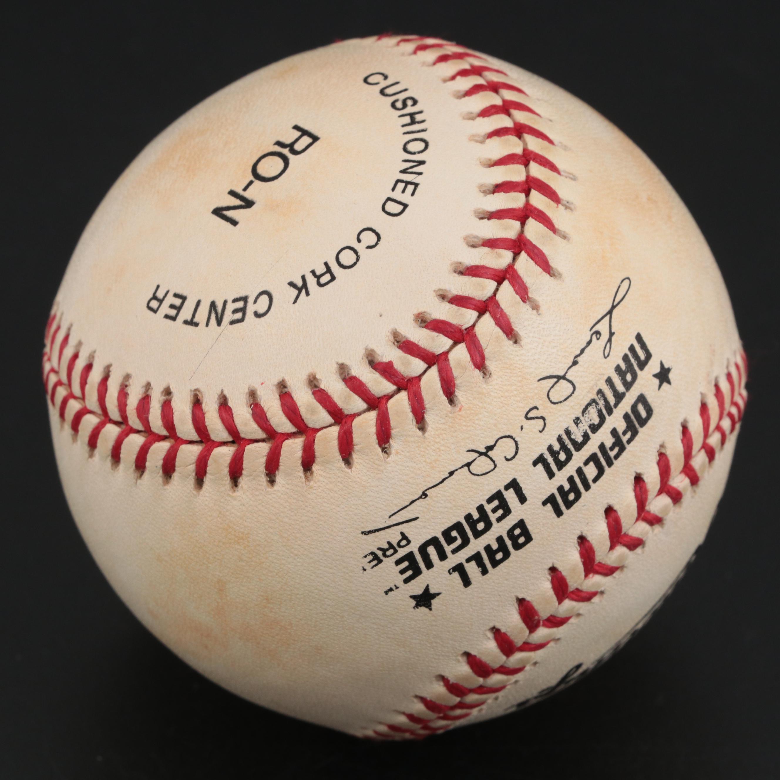 Willie Mays Signed Rawlings National League Baseball