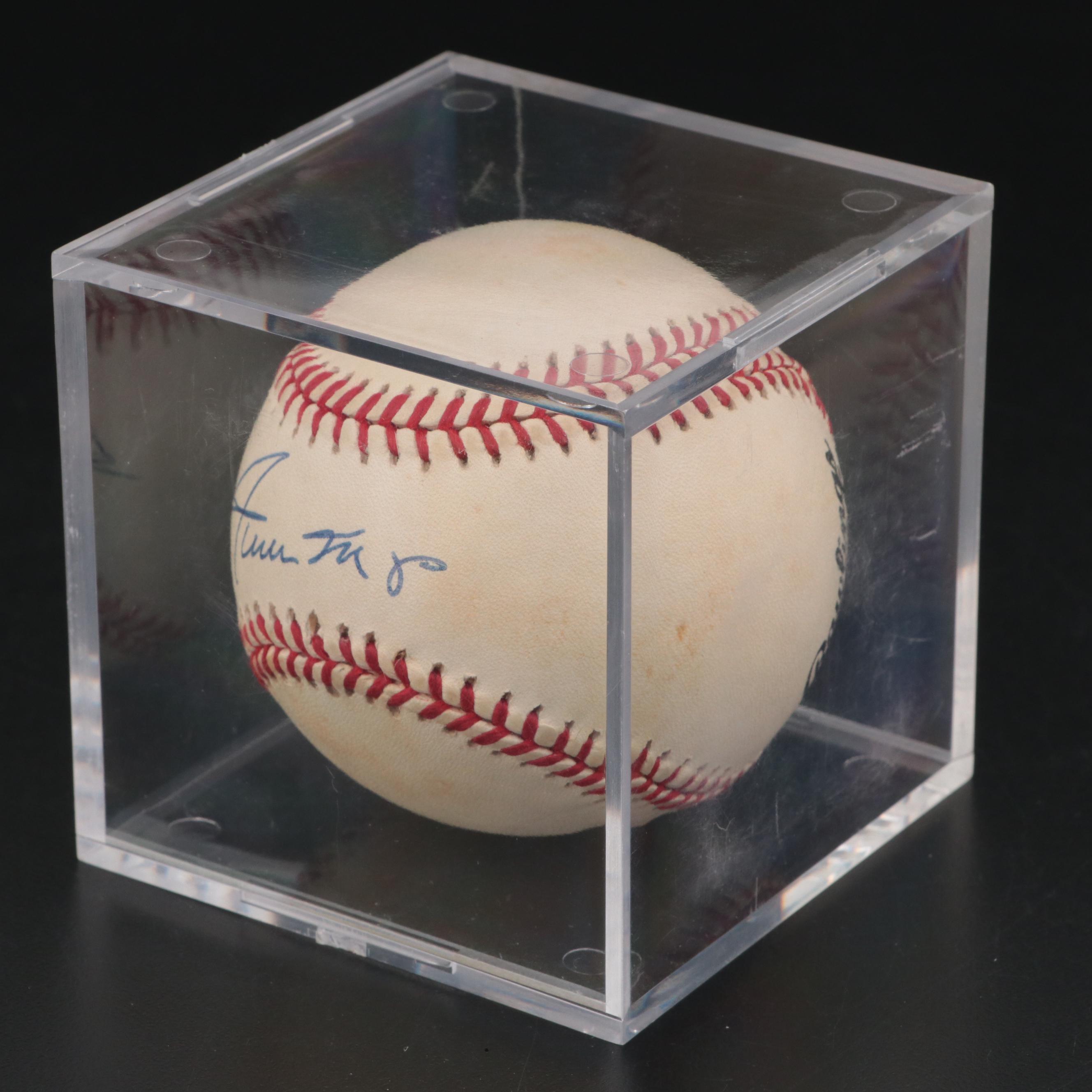 Willie Mays Signed Rawlings National League Baseball