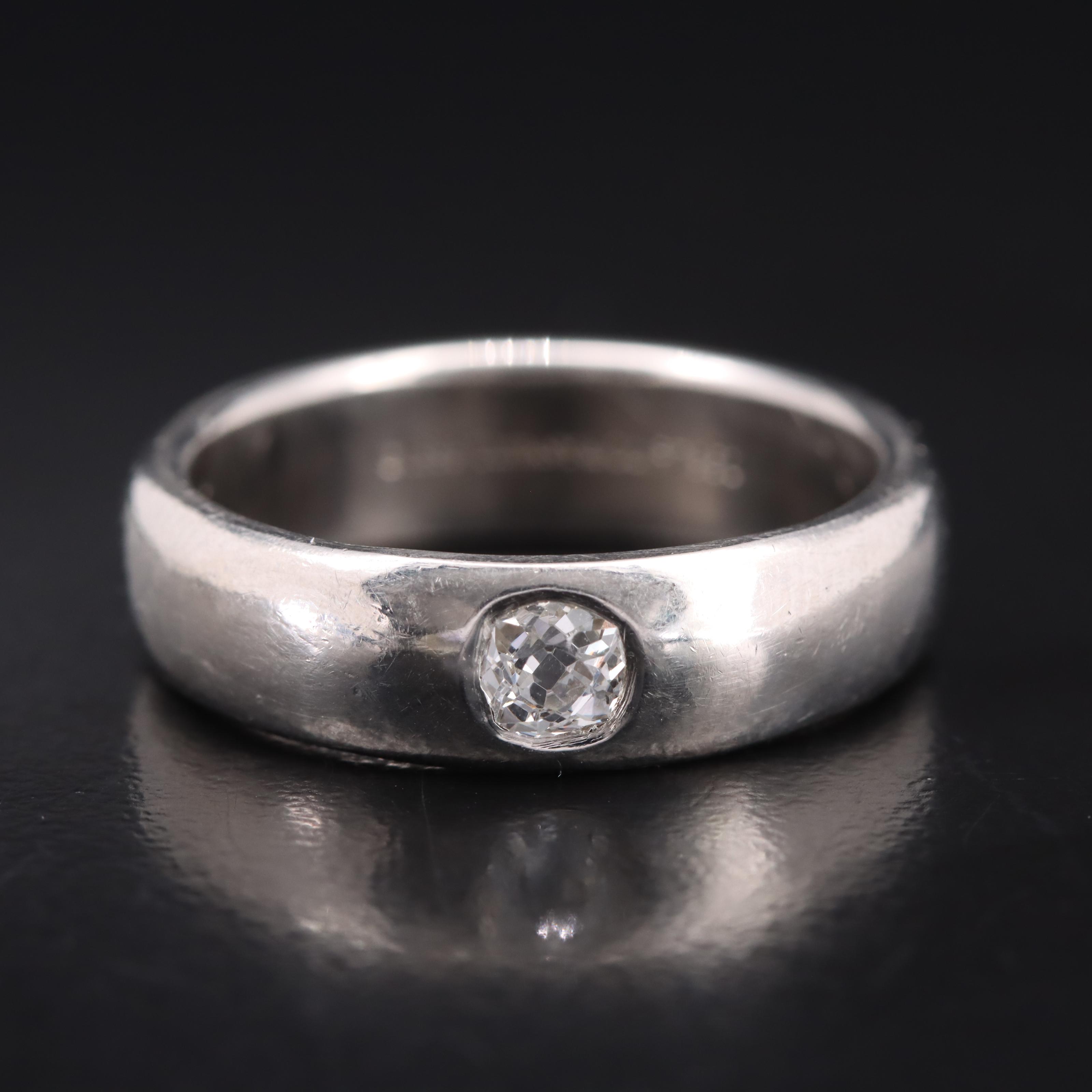 Tiffany & Co. Platinum 0.28 CT Diamond Band