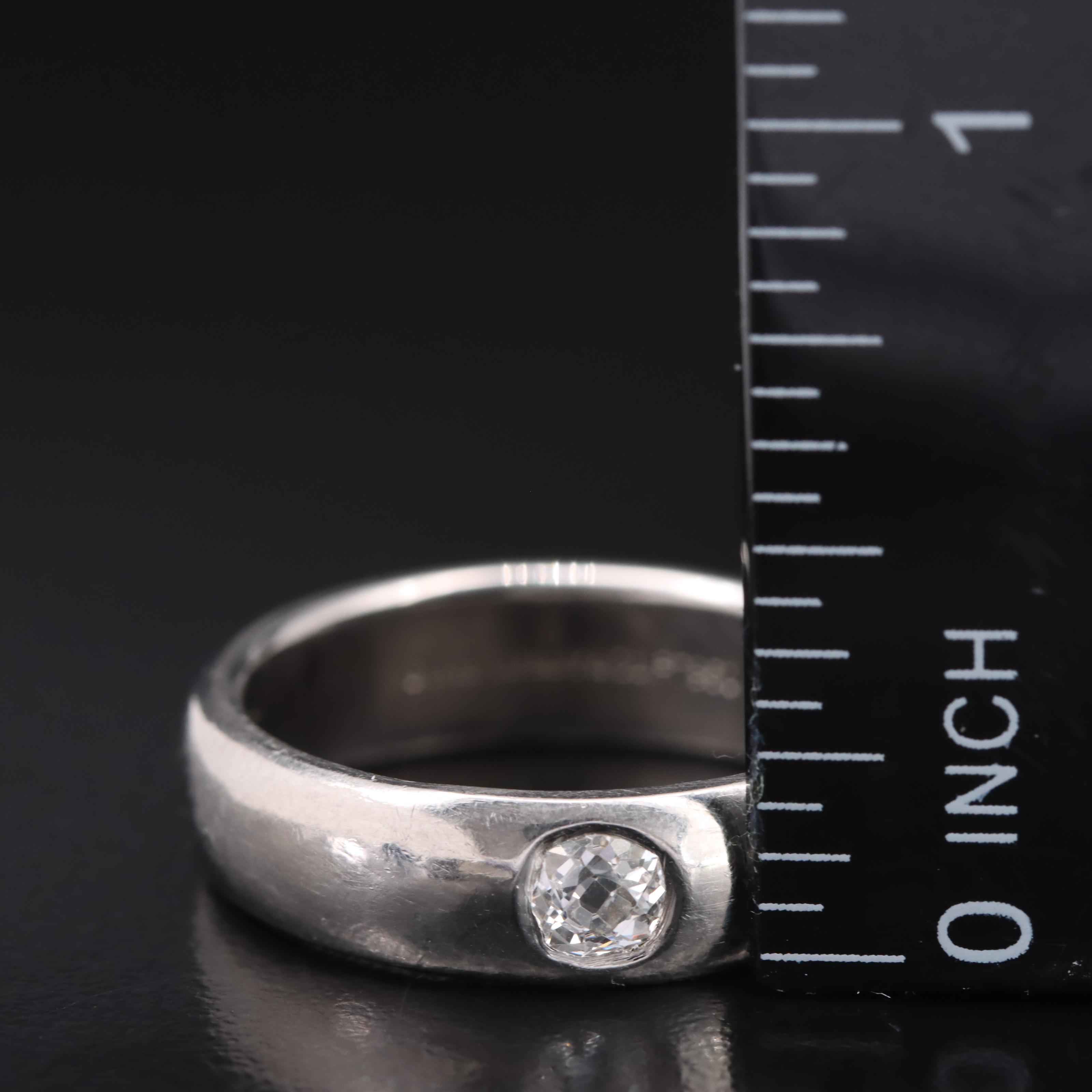 Tiffany & Co. Platinum 0.28 CT Diamond Band