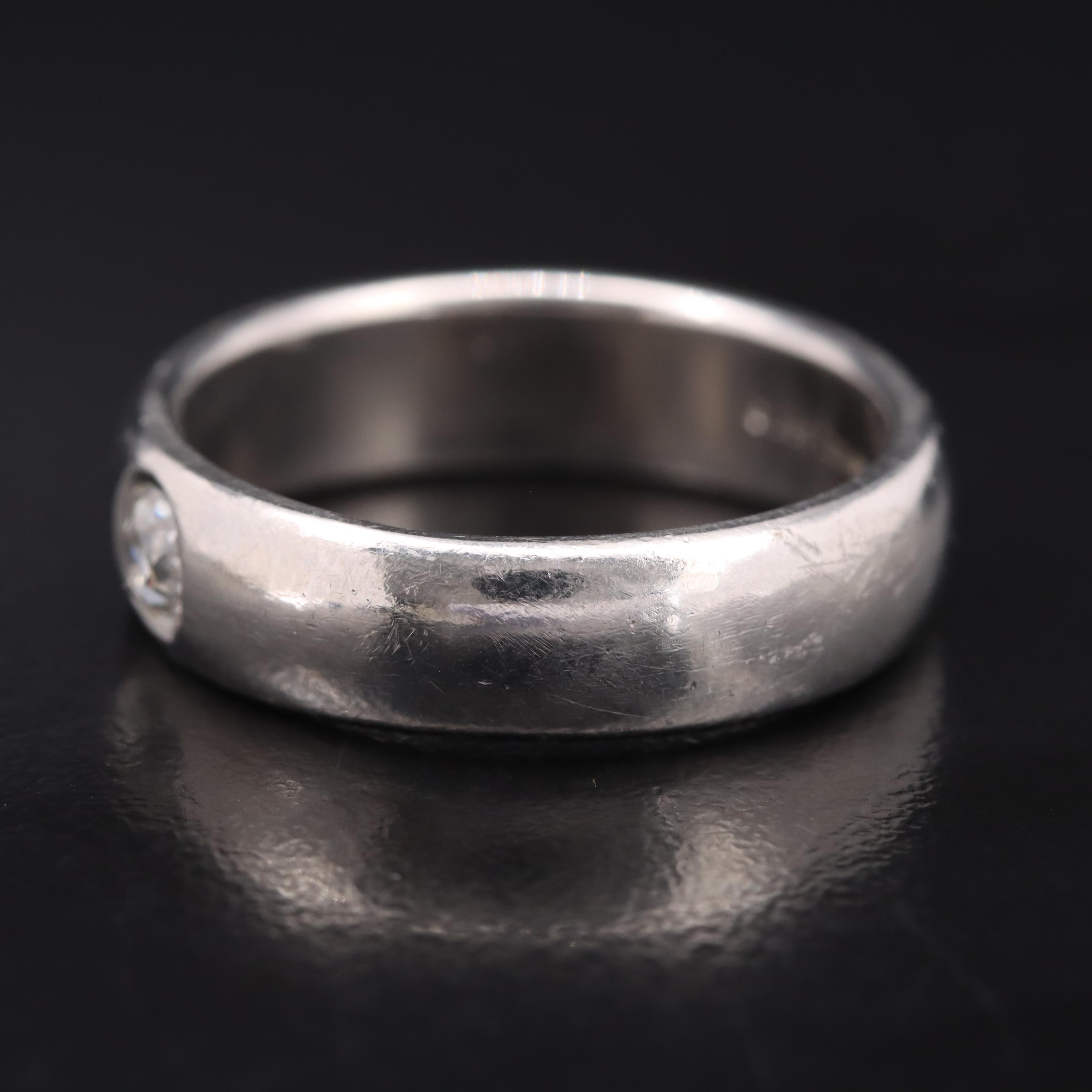 Tiffany & Co. Platinum 0.28 CT Diamond Band