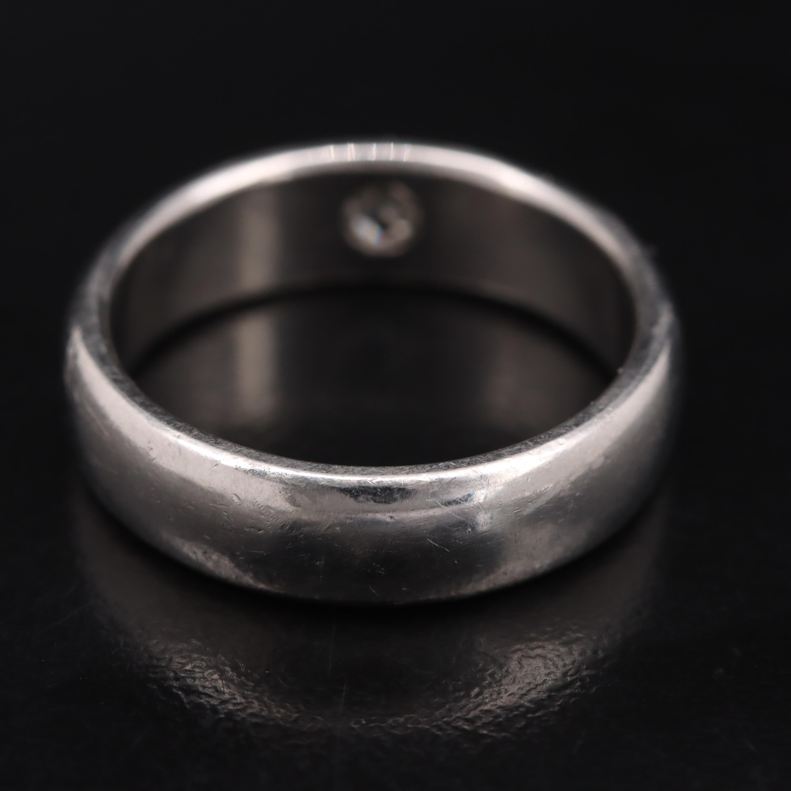 Tiffany & Co. Platinum 0.28 CT Diamond Band