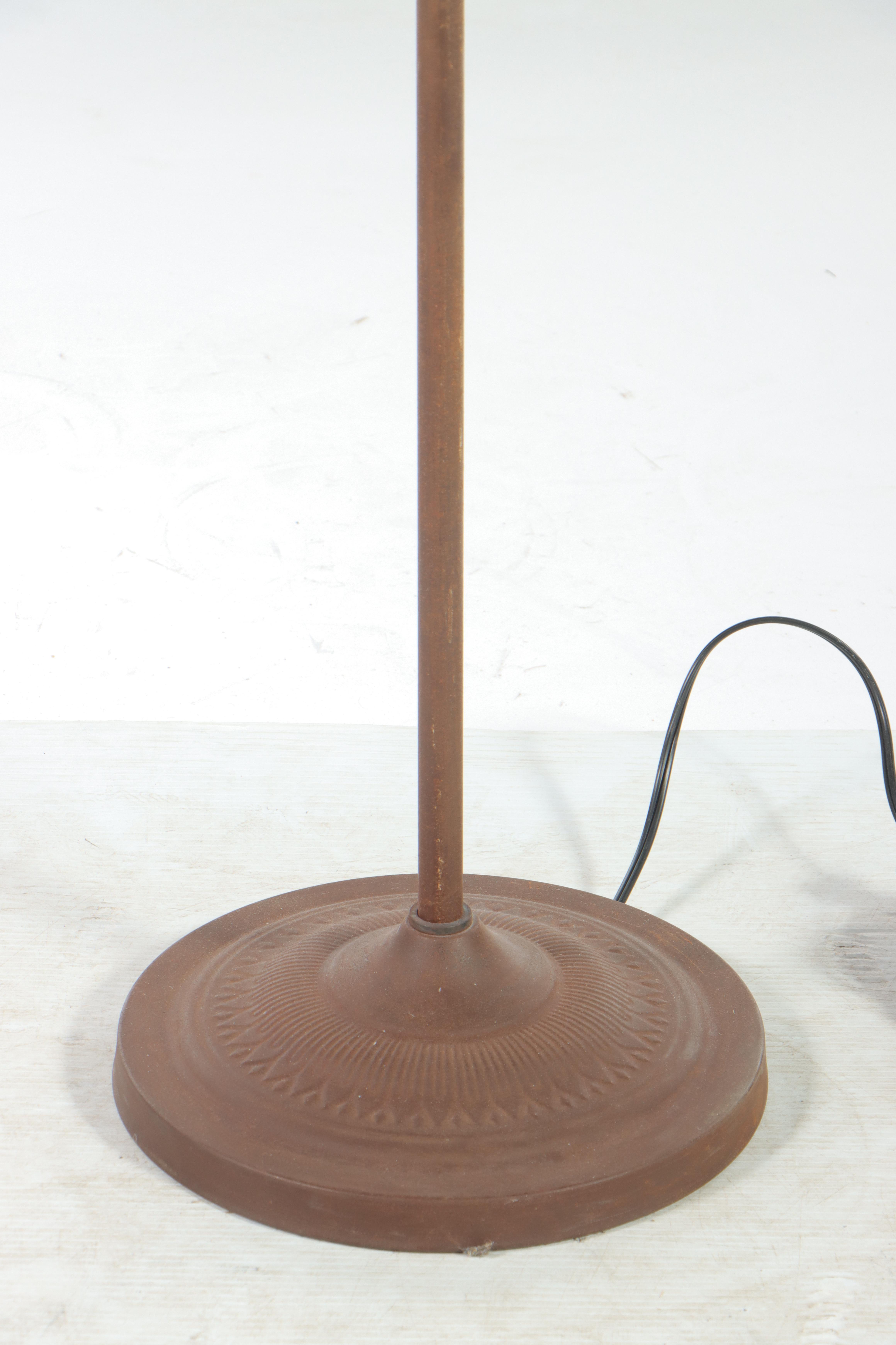 Restoration Hardware Patinated Iron and Crystal "19th C. Rococo" Floor Lamp