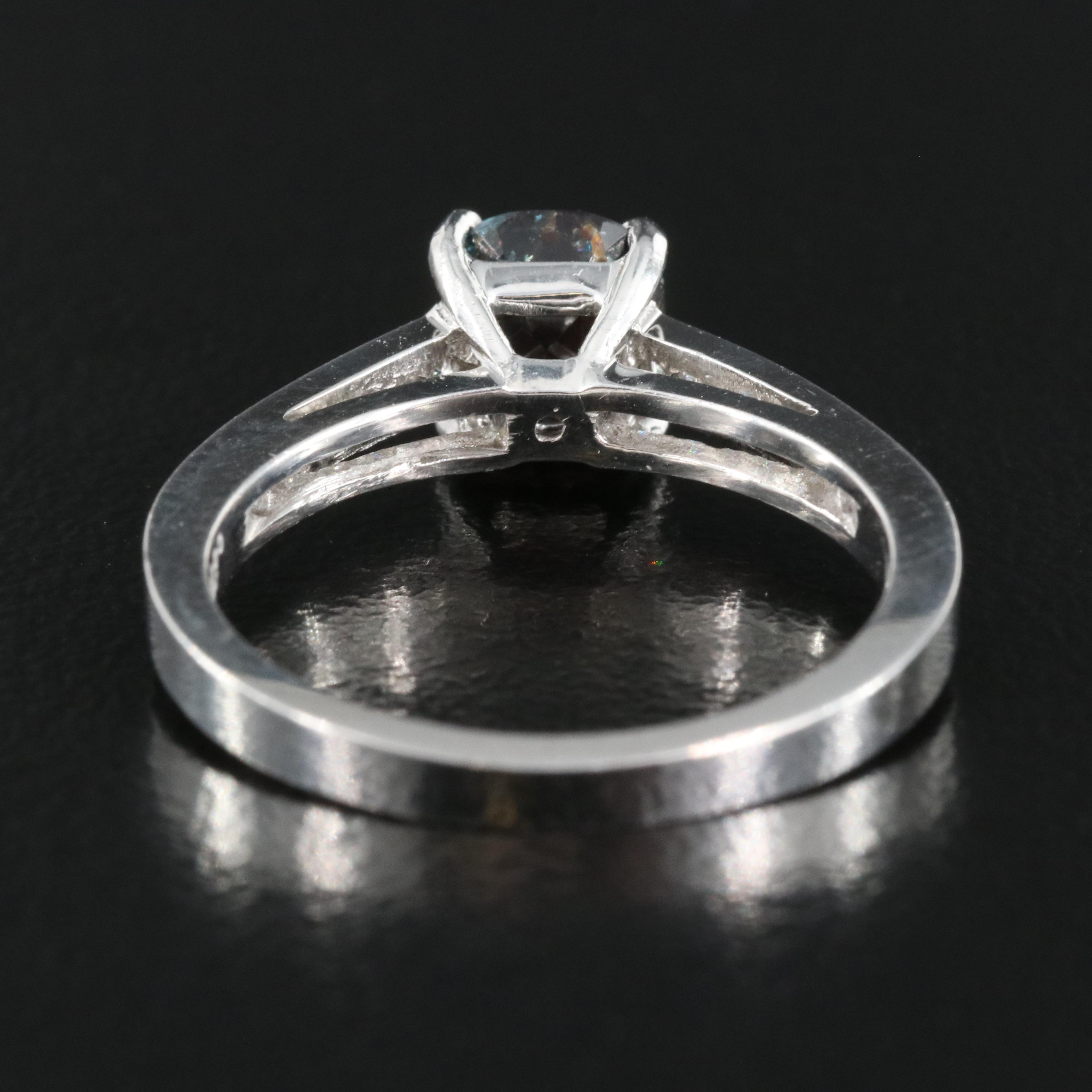 Jeff Cooper 18K 1.03 CT Alexandrite and Diamond Ring with GIA Report