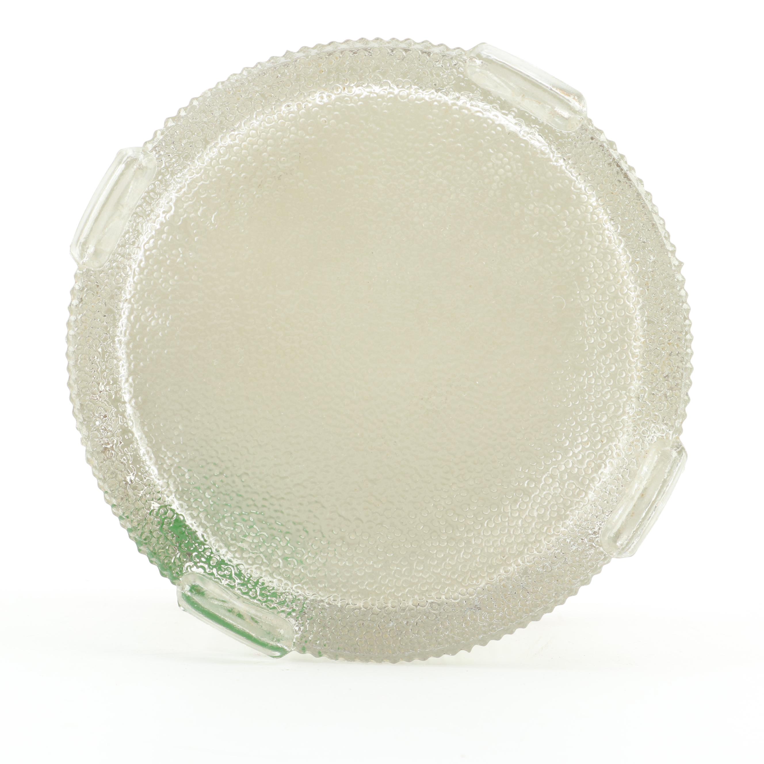 Illinois Glass Company and Other Glass Vanity Boxes with Florentine Wood Chest