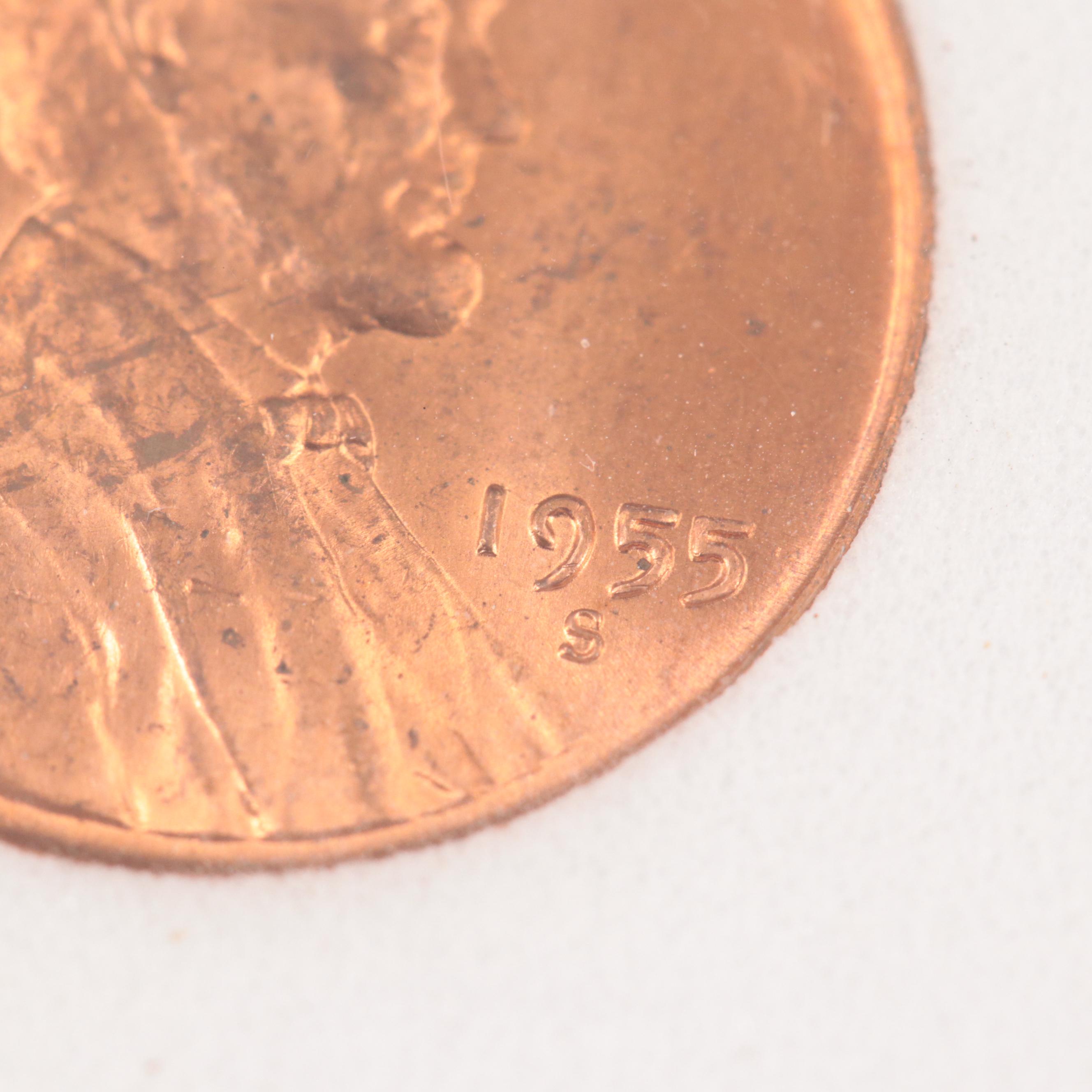 Uncirculated 1955-S Lincoln Cent