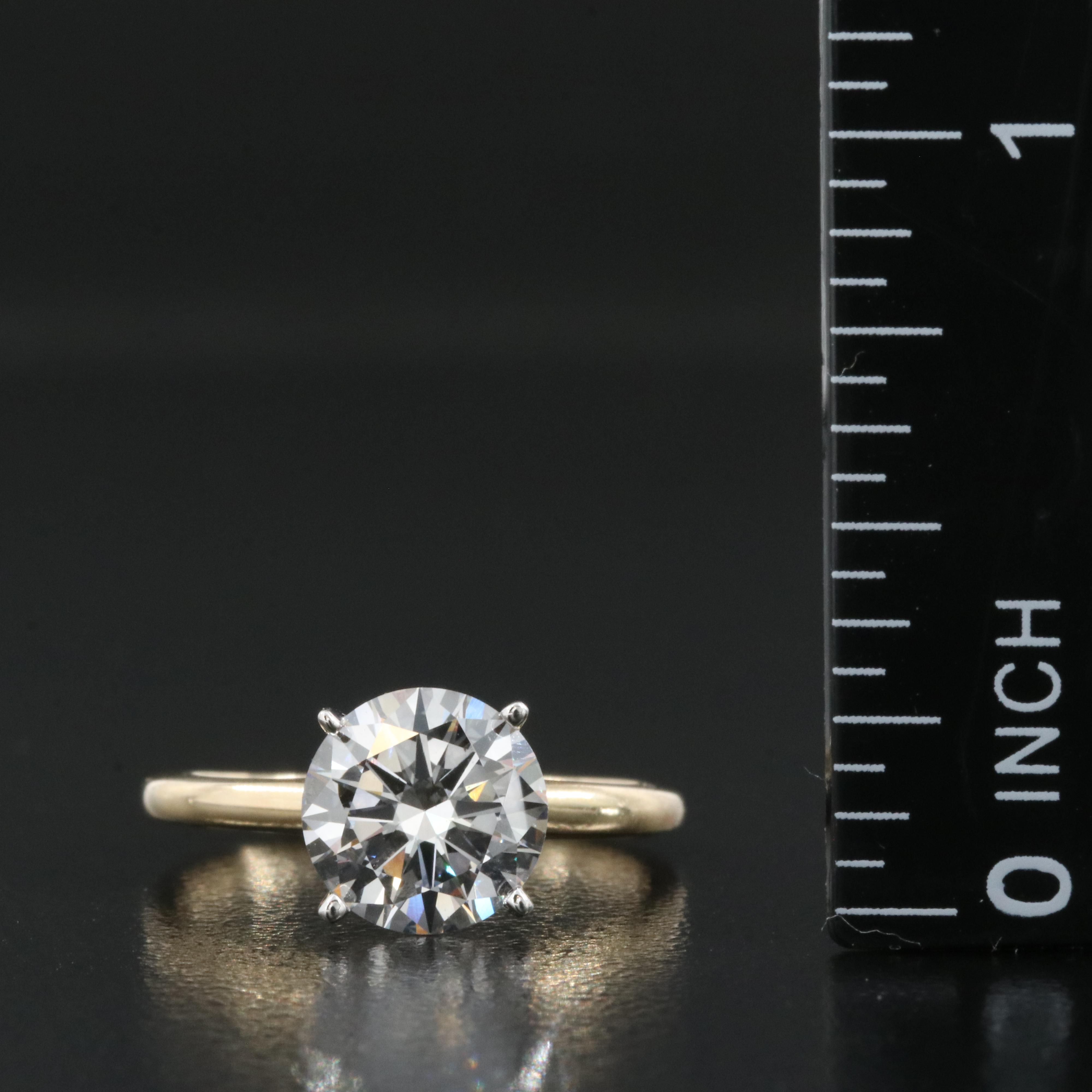 14K 1.93 CT Lab Grown Diamond Solitaire Ring