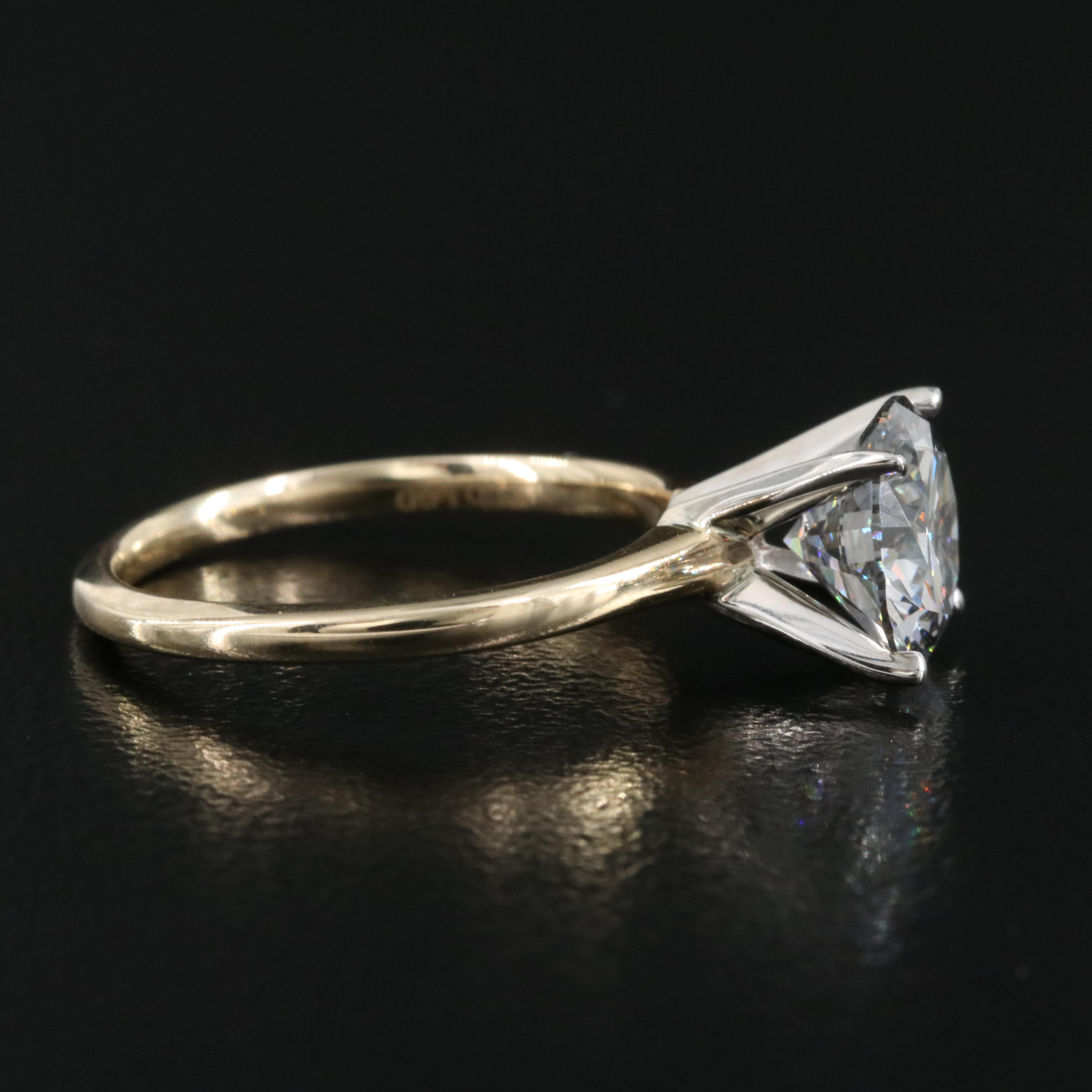14K 1.93 CT Lab Grown Diamond Solitaire Ring