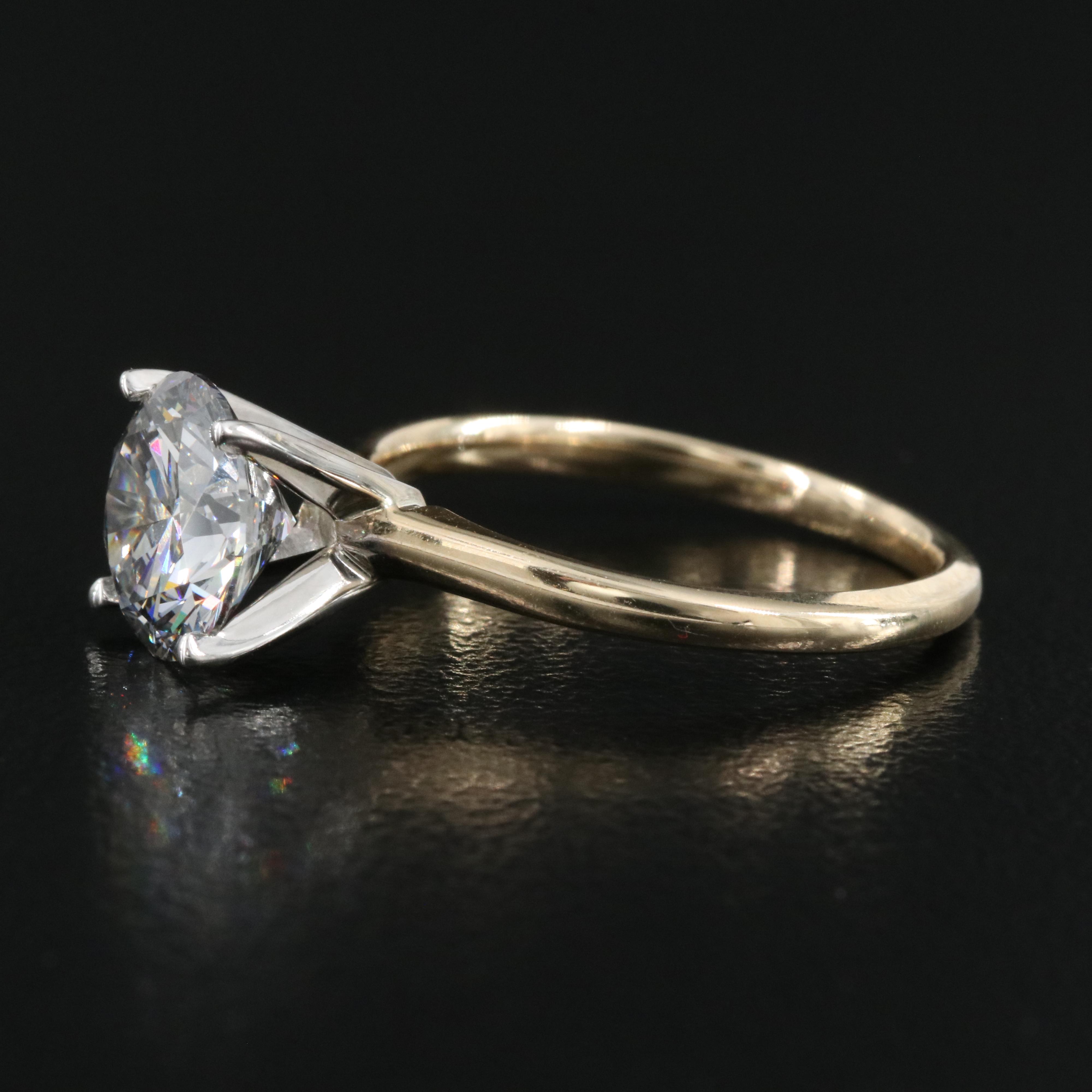14K 1.93 CT Lab Grown Diamond Solitaire Ring