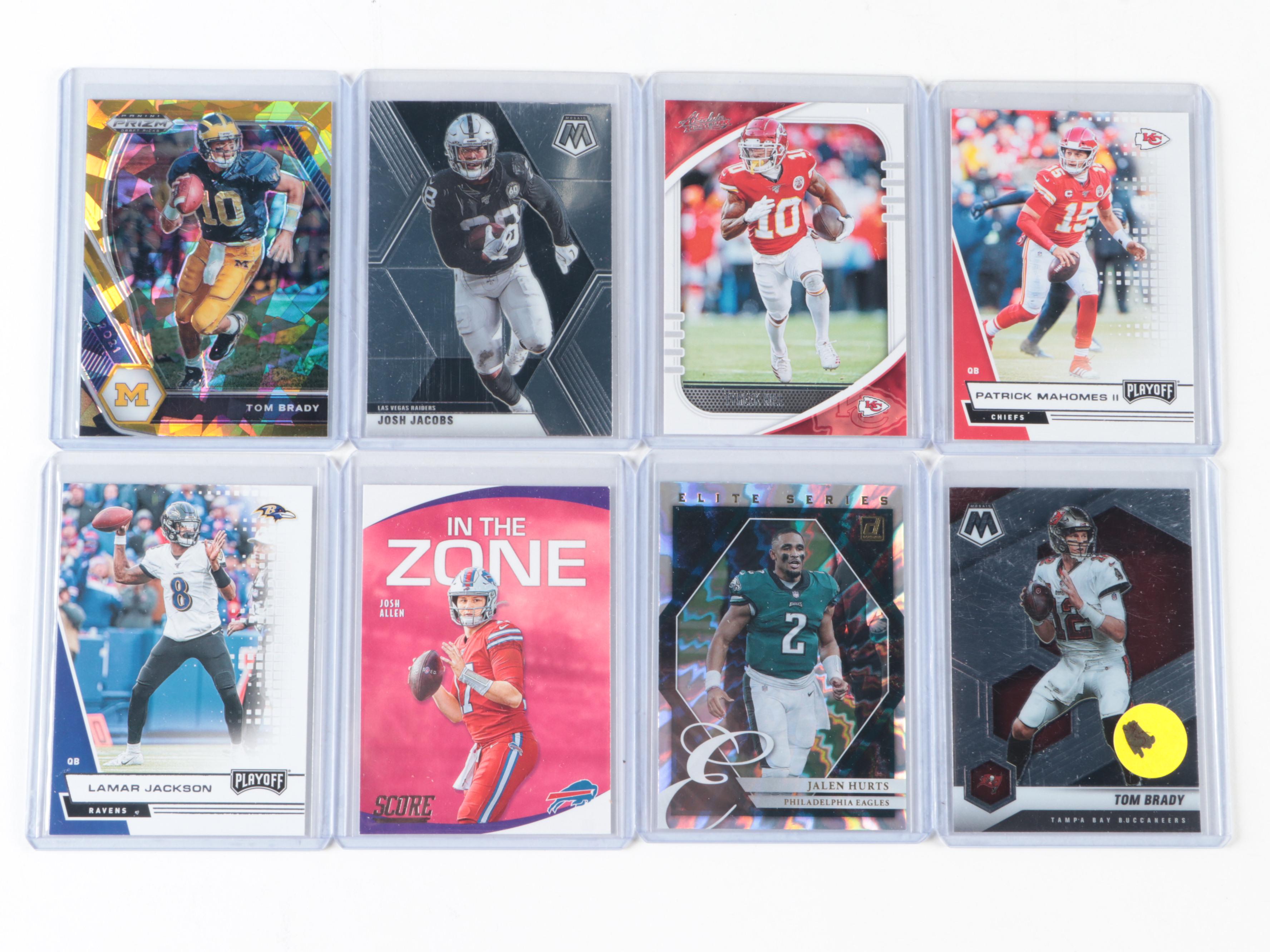 Panini Football Cards with Graded Herbert Rookie, Brady, Mahomes and More, 2020s